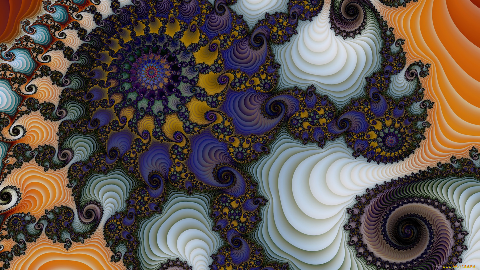 3д, графика, фракталы, , fractal, цвета, фон, узор