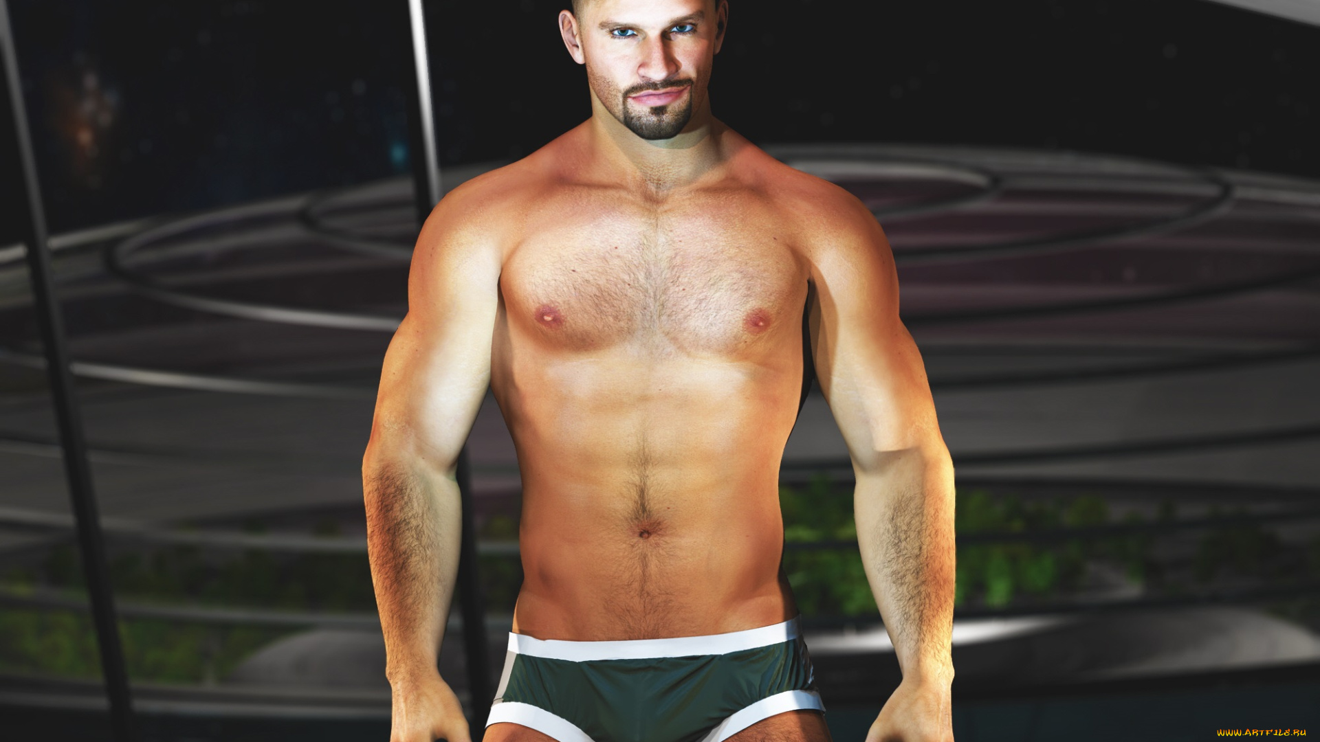 3д, графика, люди, , people, мужчина, обнажён, мускулы, тело