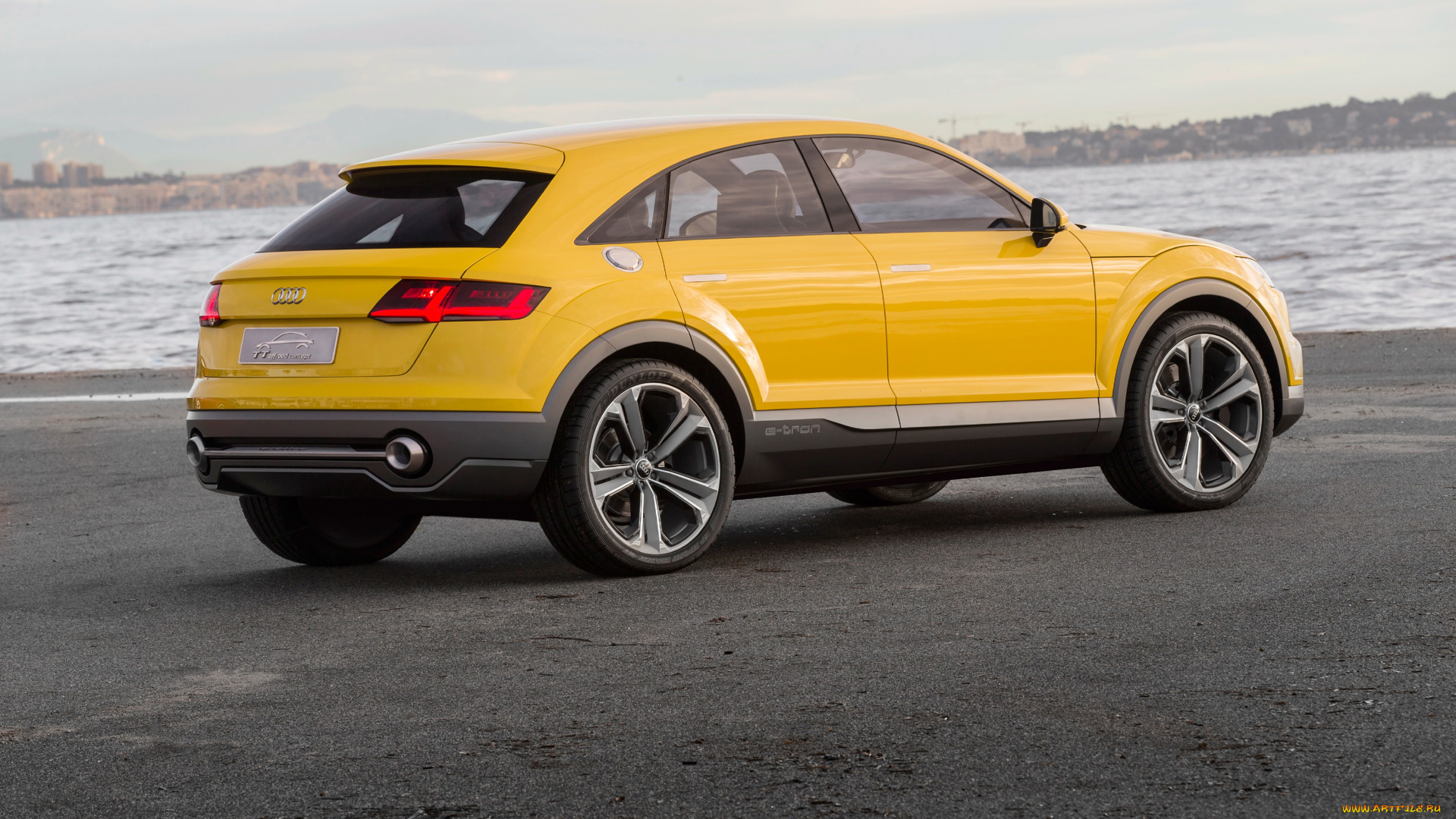 автомобили, audi, tt, offroad, concept, 2014г, желтый