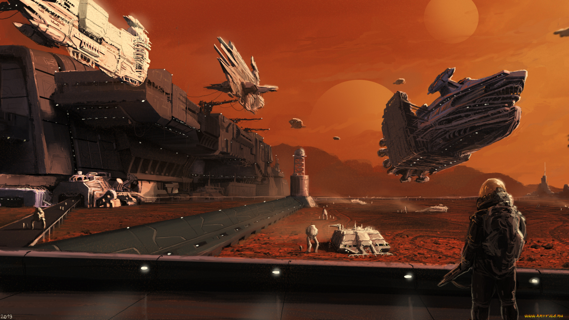 фэнтези, космические, корабли, , звездолеты, , станции, будущее, иной, мир, космический, порт, станция, астронавты, корабли
