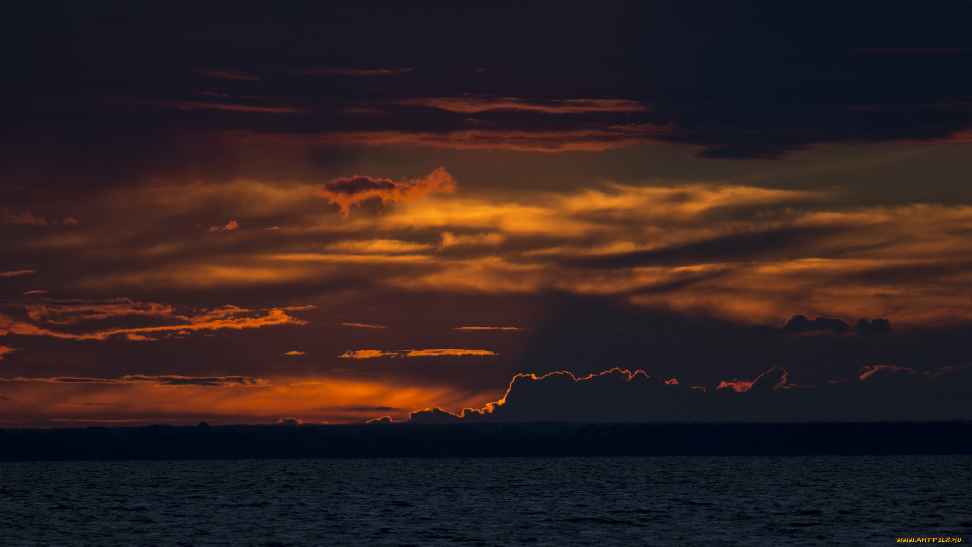 природа, восходы, закаты, вечер, облака, небо, закат