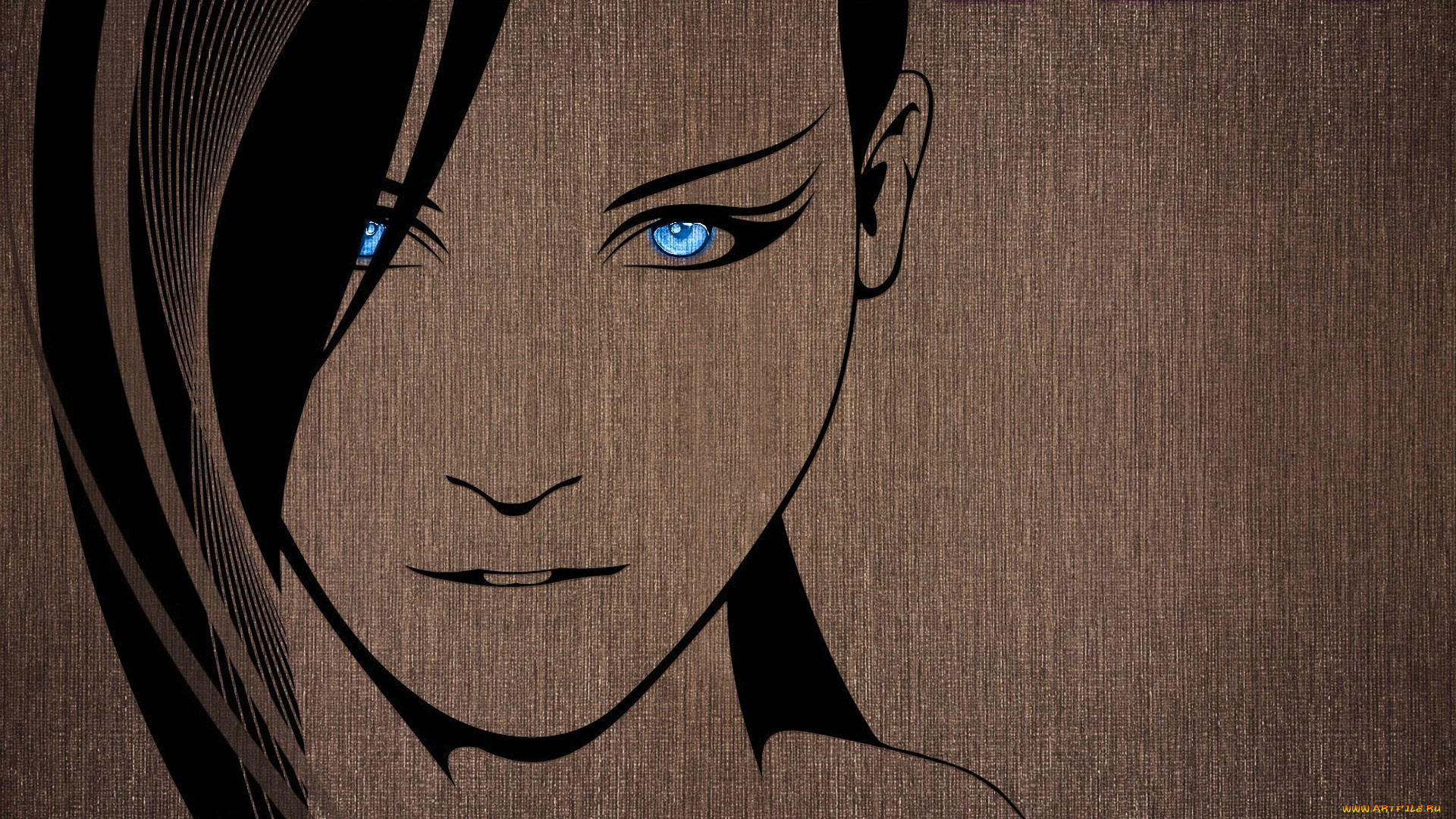 рисованное, люди, взгляд, девушка, фон