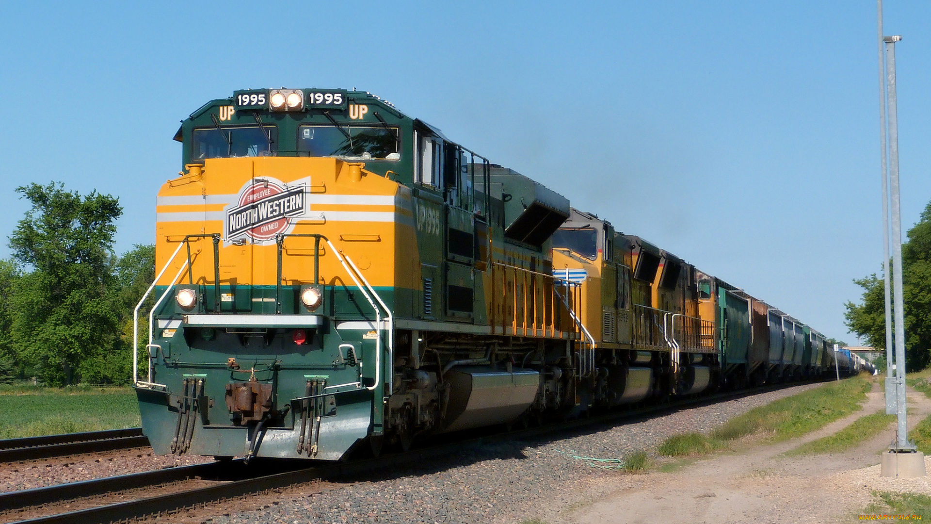 техника, поезда, состав, локомотив, дорога, железная