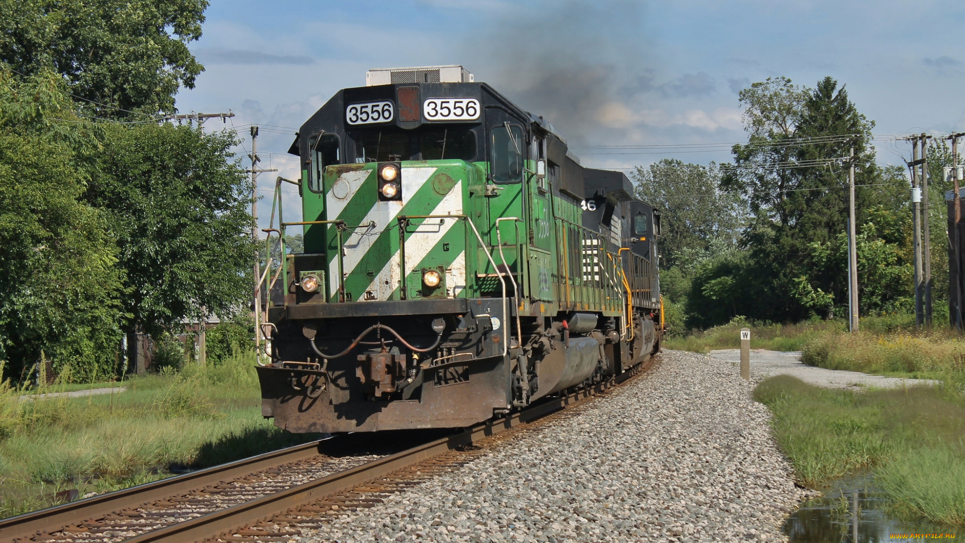 техника, поезда, железная, дорога, локомотив, состав