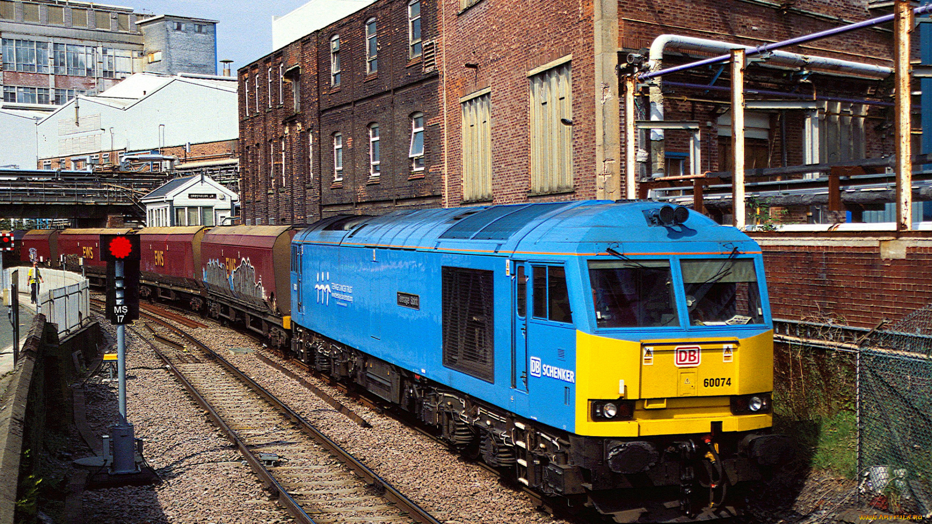 техника, поезда, железная, дорога, локомотив, состав