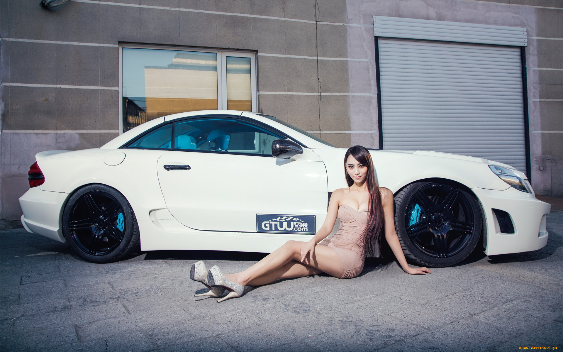 автомобили, -авто, с, девушками, девушка, взгляд, фон, автомобиль, азиатка