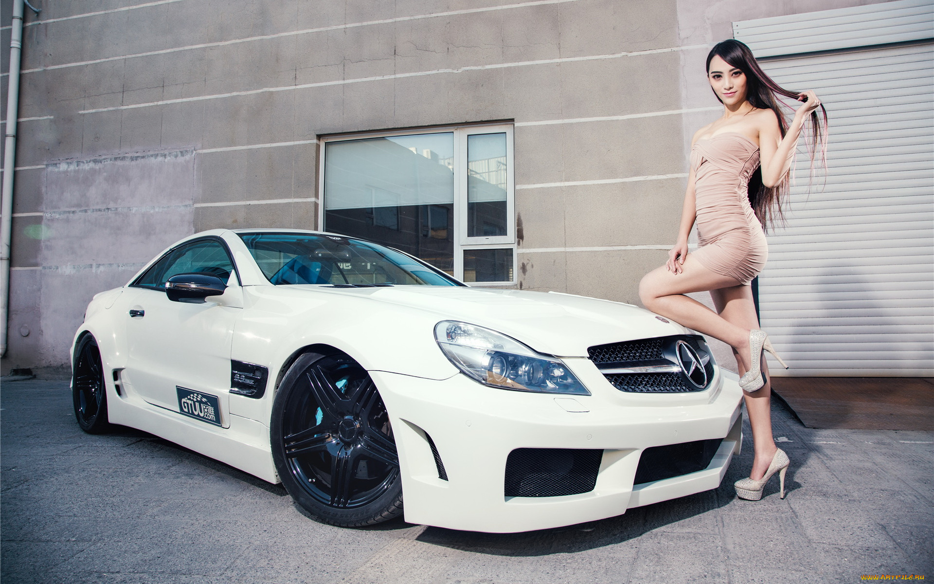 автомобили, -авто, с, девушками, девушка, взгляд, фон, автомобиль, азиатка