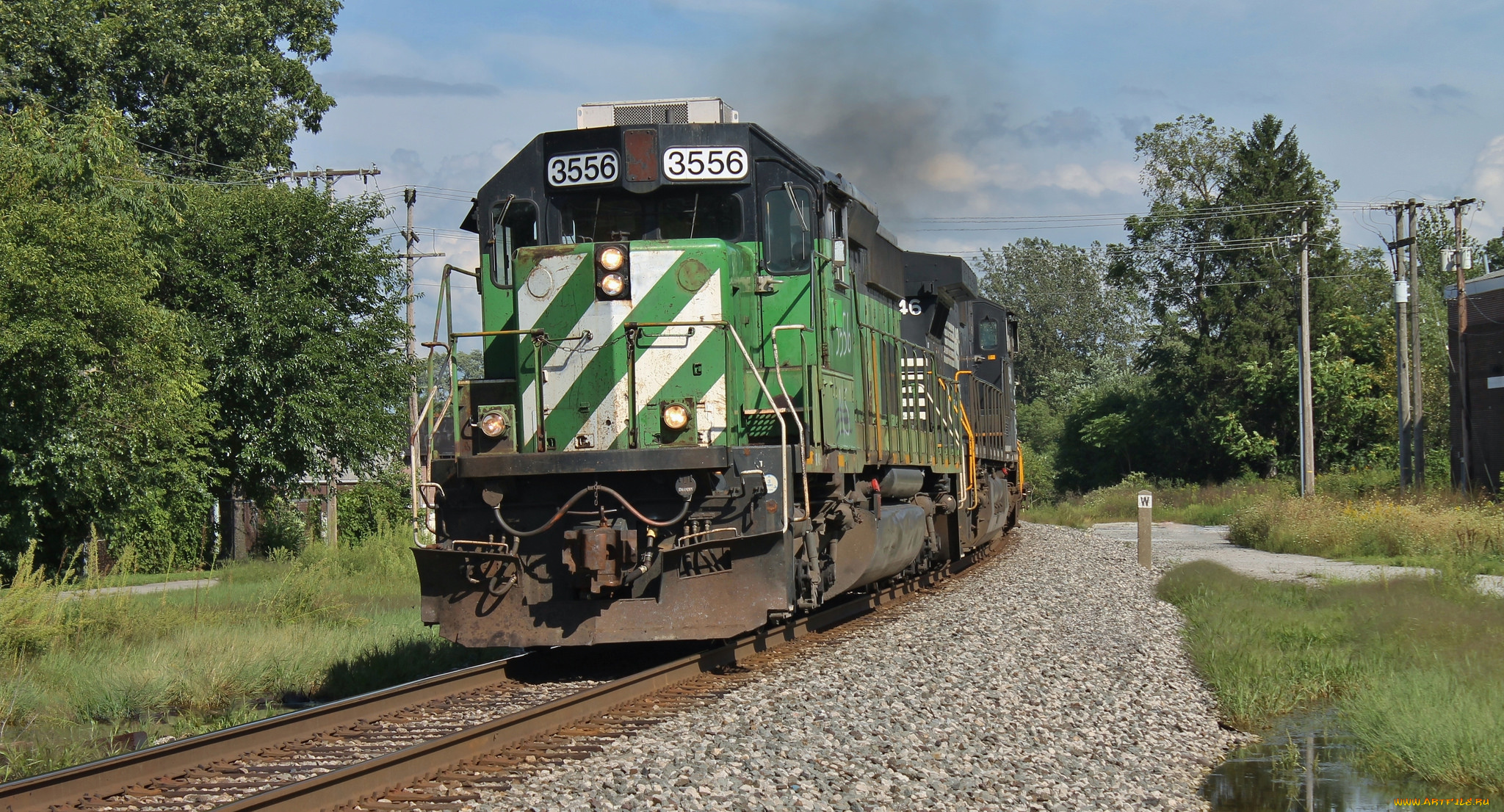 техника, поезда, железная, дорога, локомотив, состав