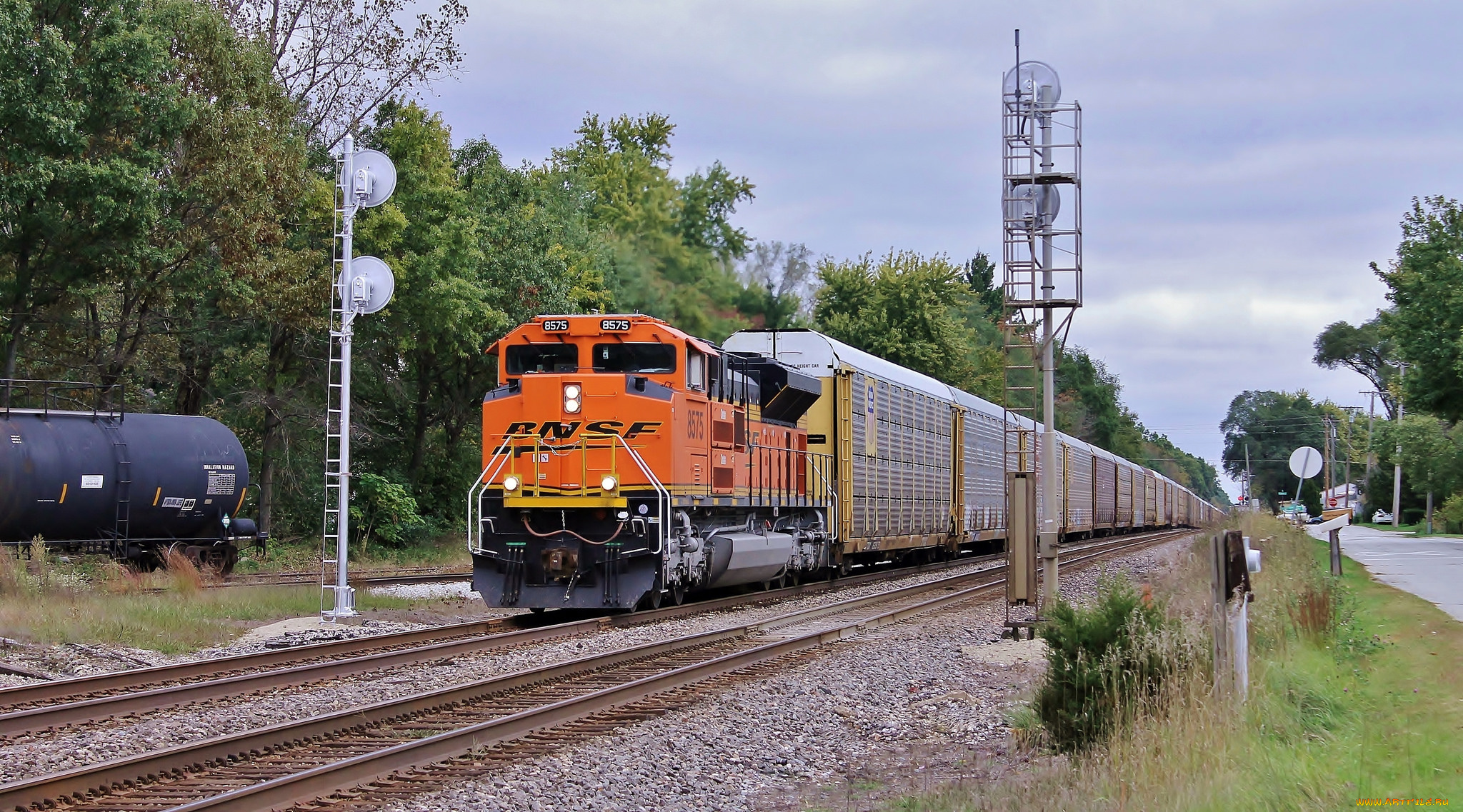 техника, поезда, железная, дорога, локомотив, состав