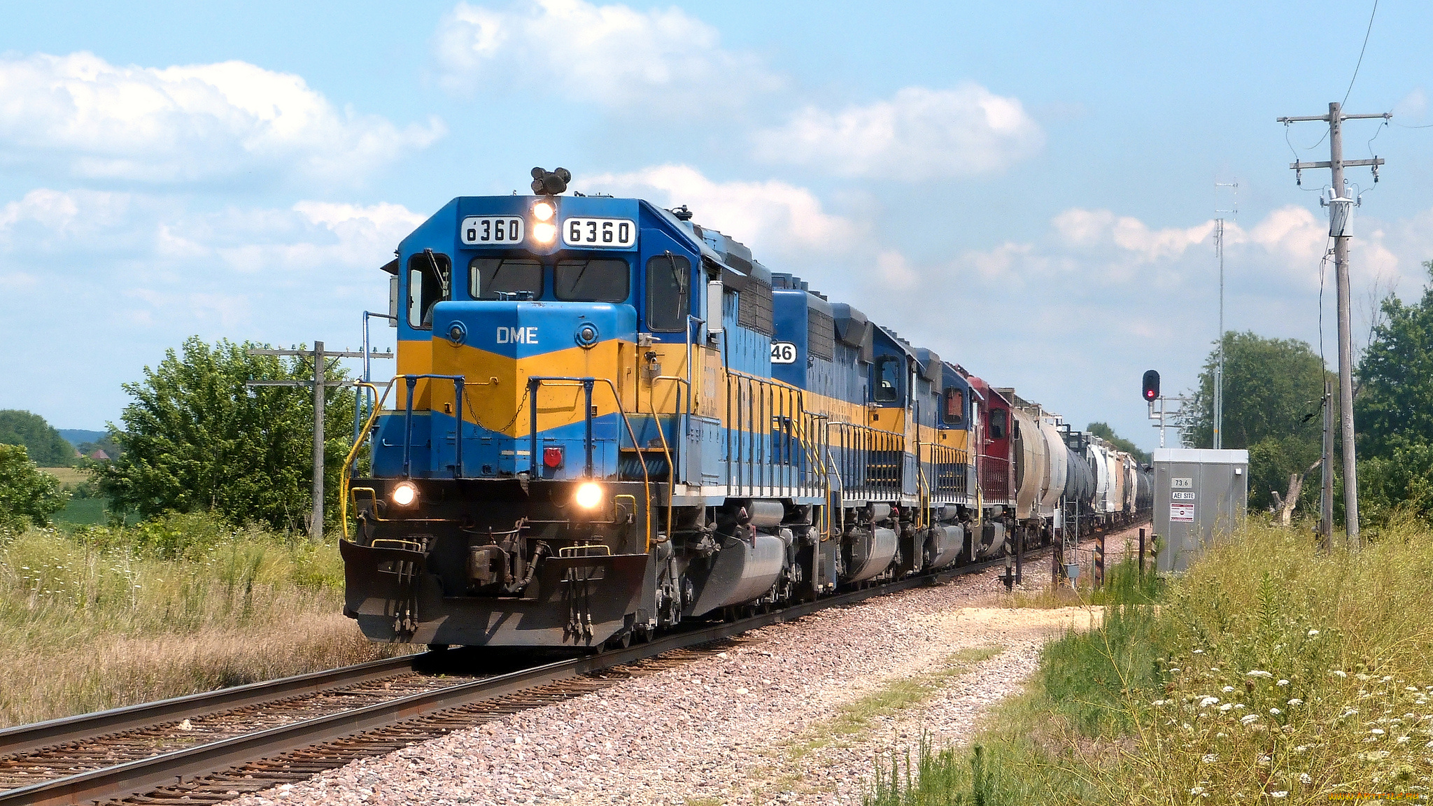 техника, поезда, состав, локомотив, дорога, железная