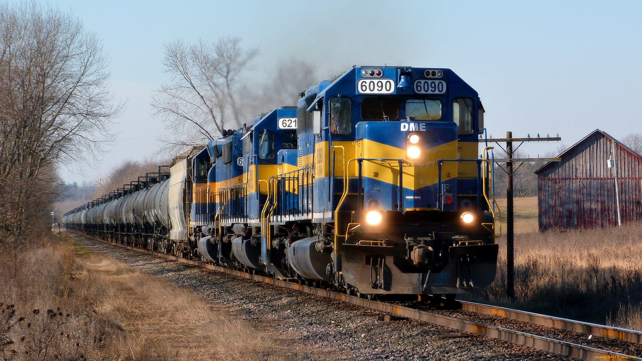 техника, поезда, железная, дорога, локомотив, состав