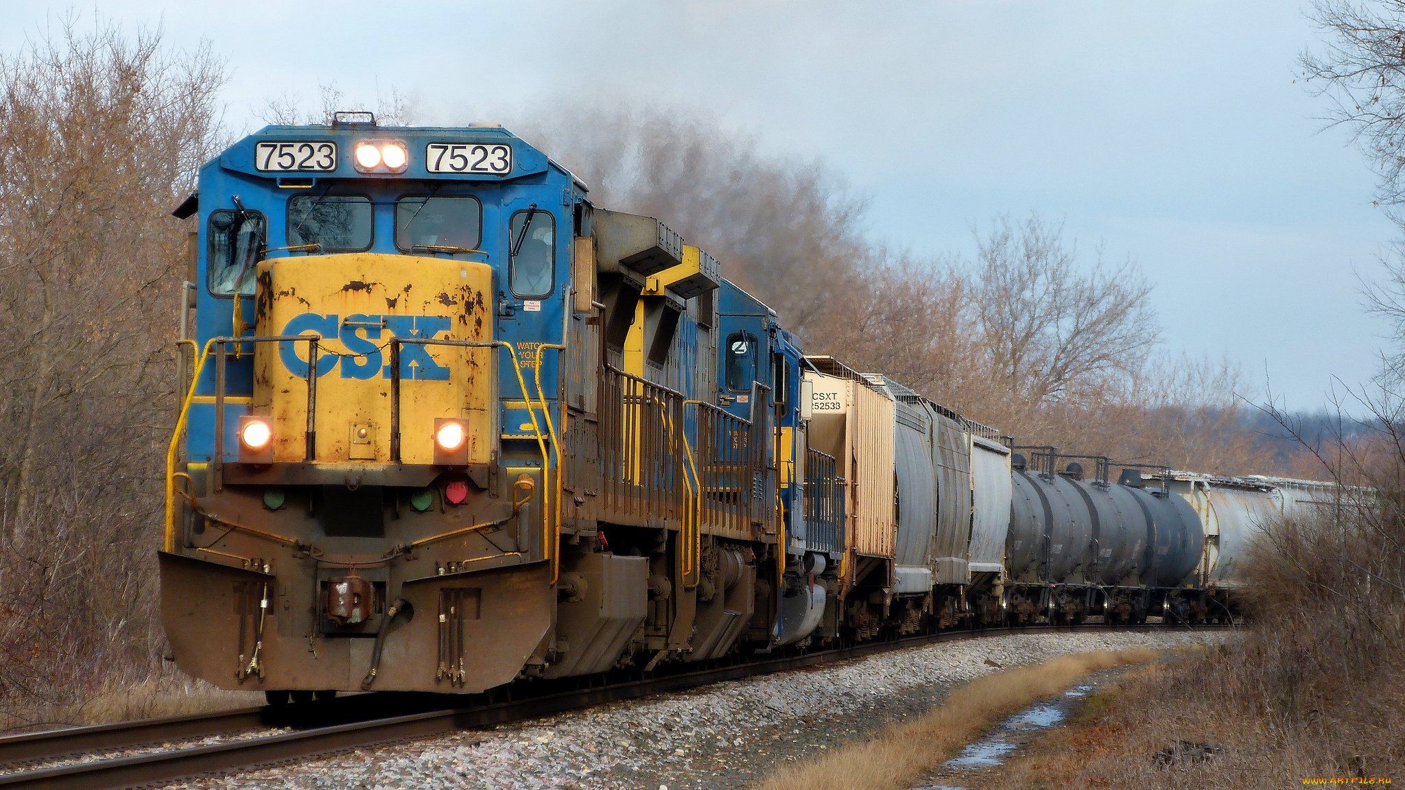 техника, поезда, железная, дорога, локомотив, состав