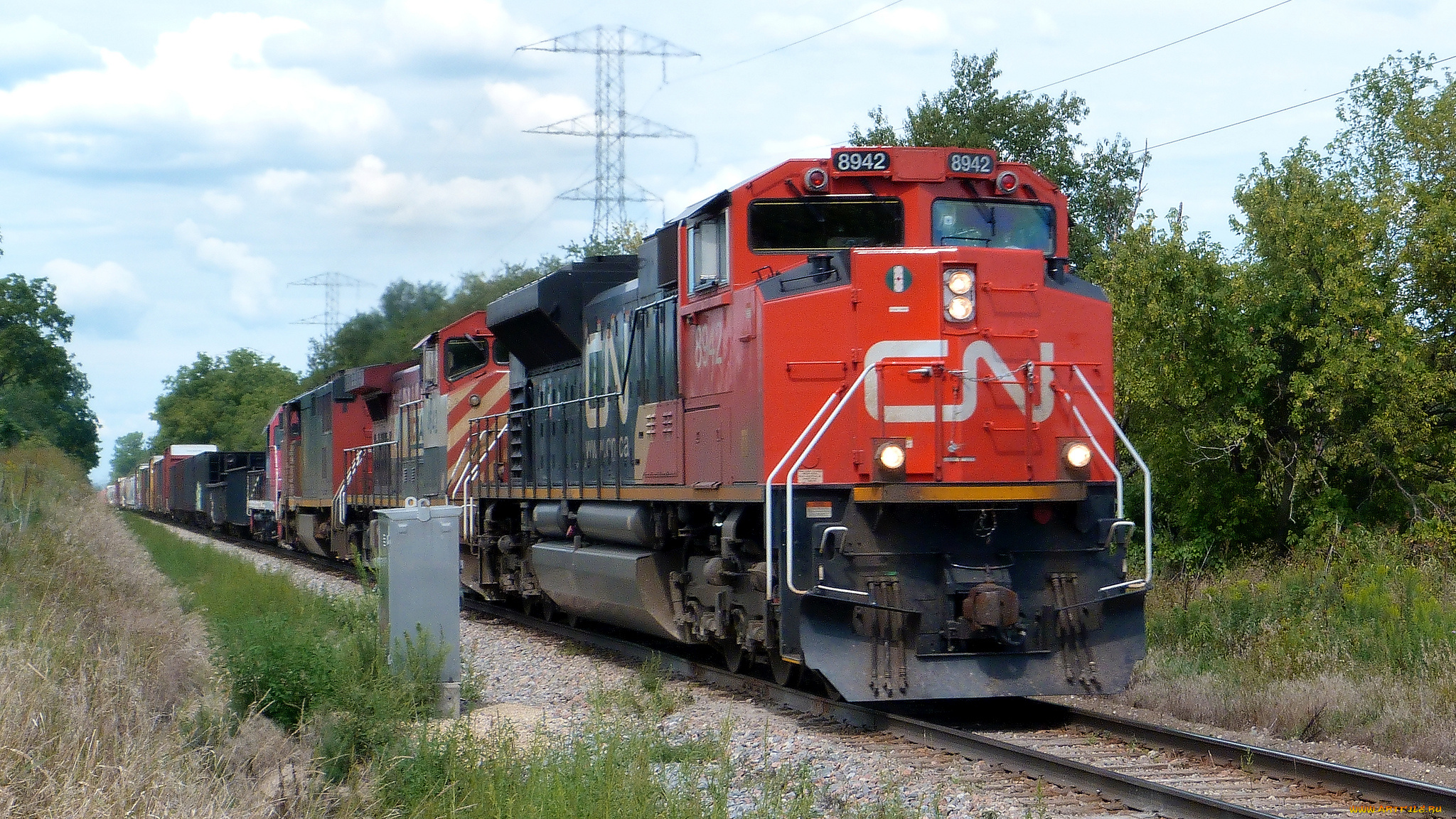 техника, поезда, железная, дорога, локомотив, состав