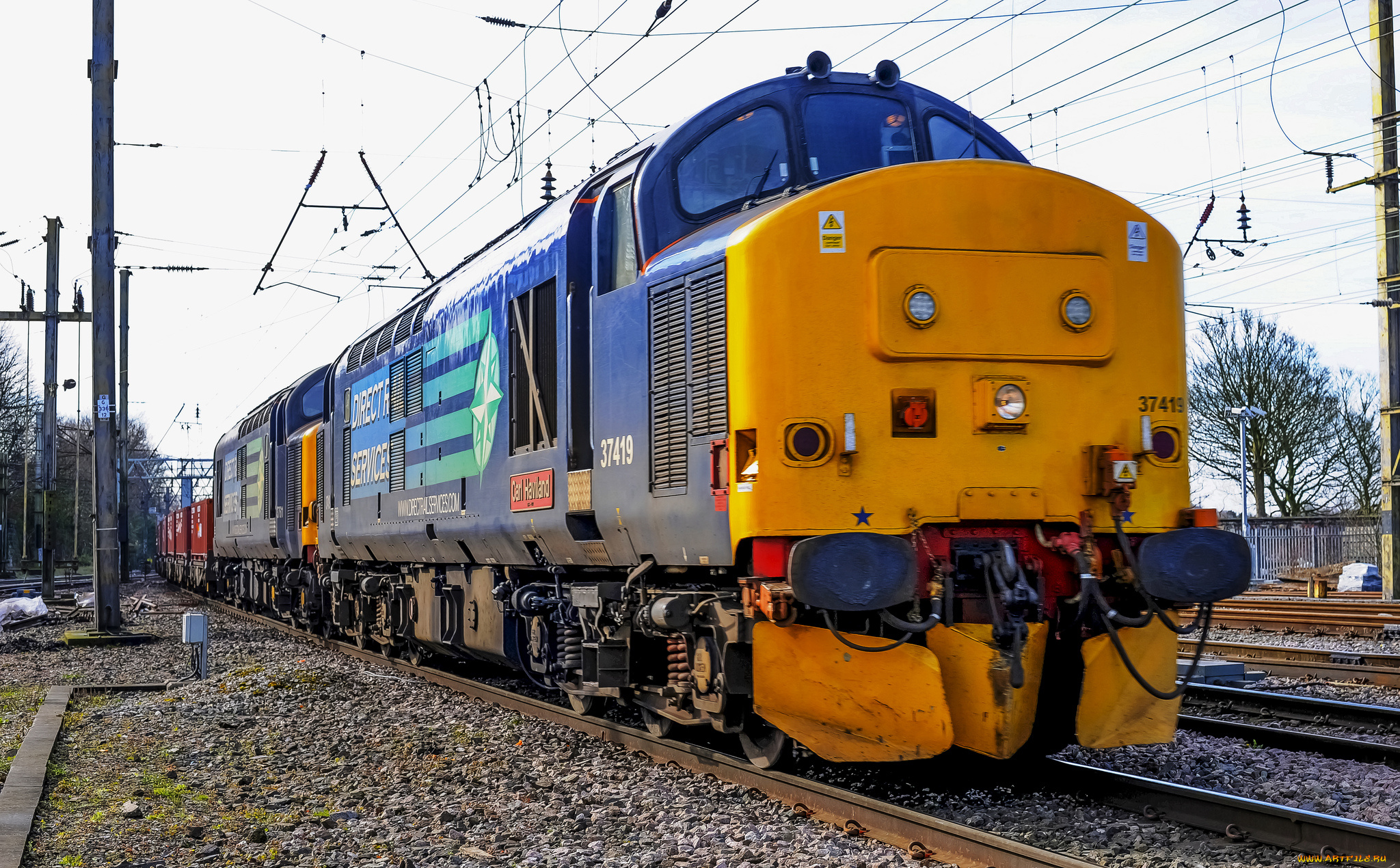 техника, поезда, железная, дорога, локомотив, состав