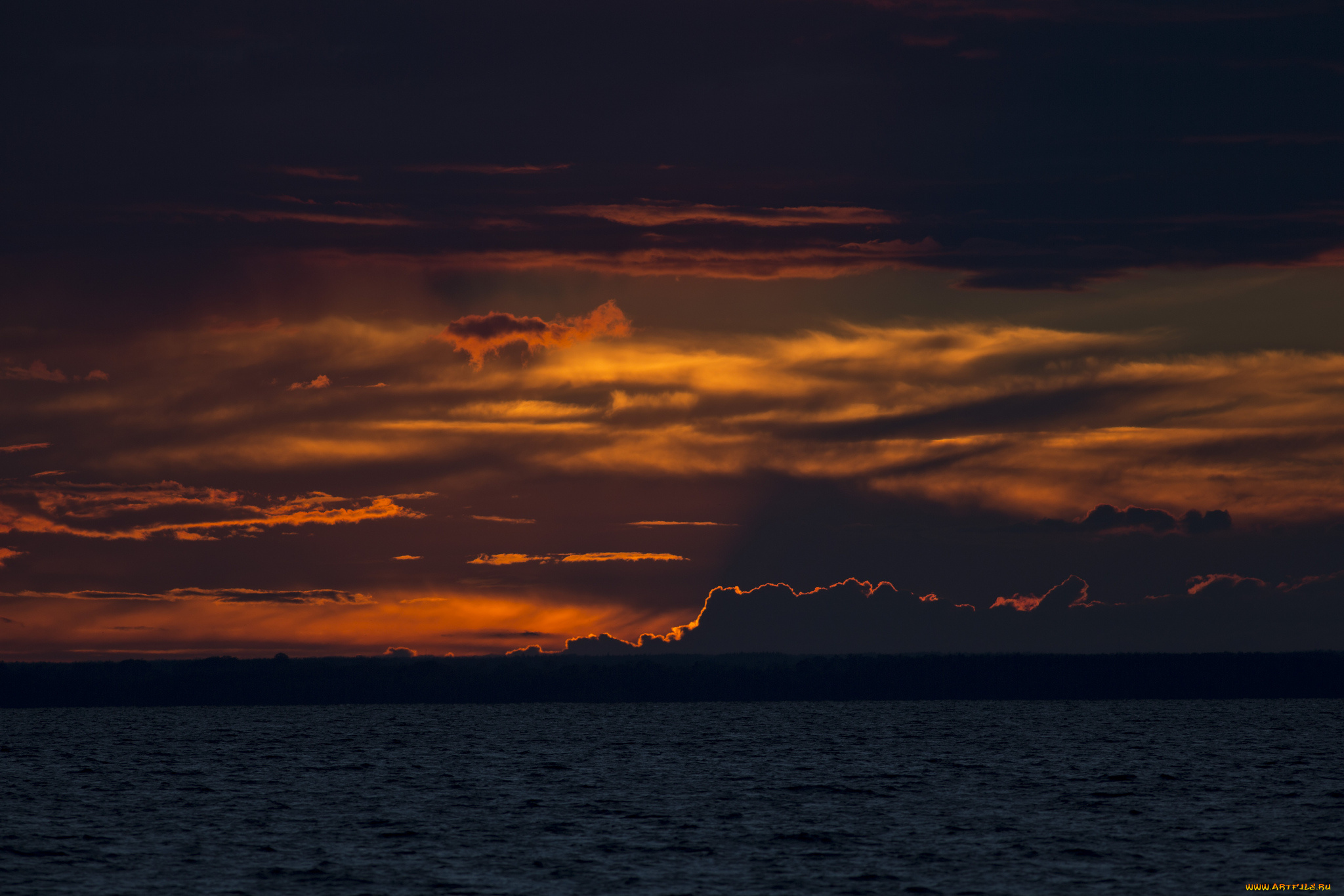 природа, восходы, закаты, вечер, облака, небо, закат