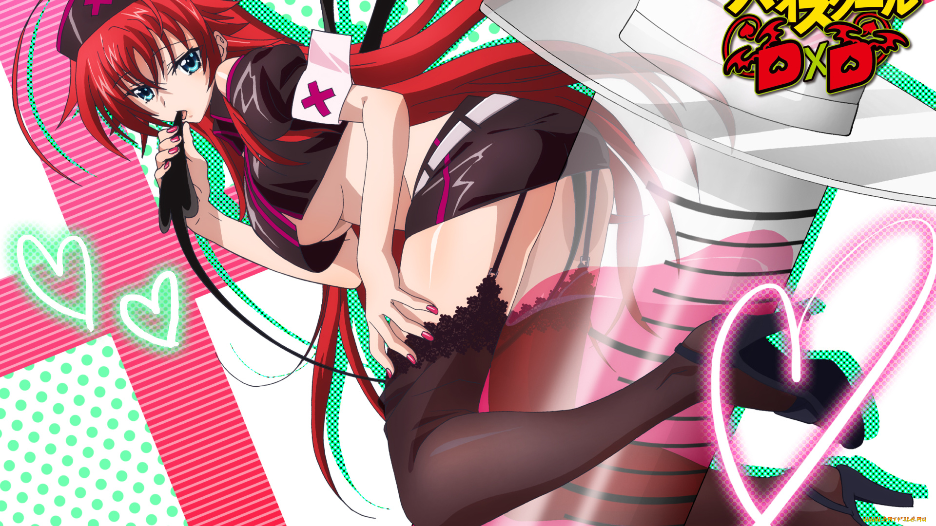 аниме, highschool, dxd, highschool, dxd, rias, gremory, tagme, artist, девушка, шприц