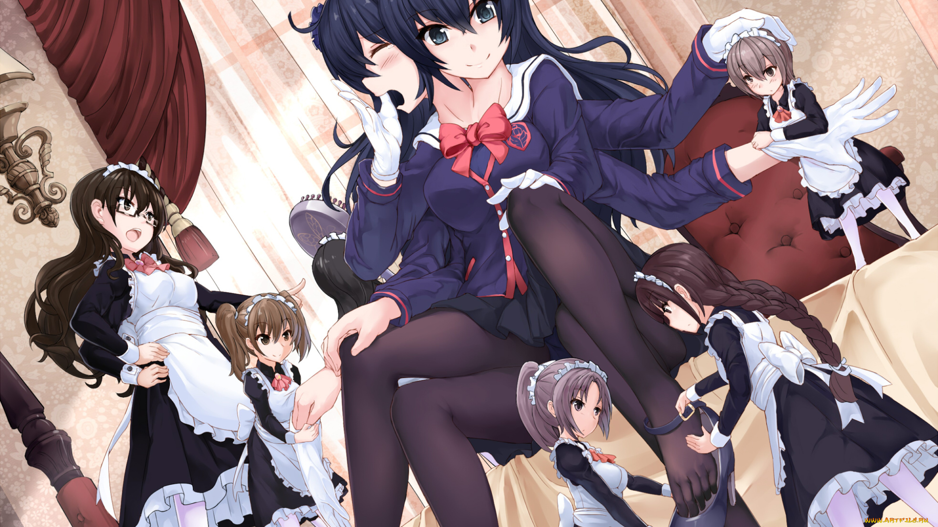 аниме, unknown, , другое, девушки, арт, 463, jun