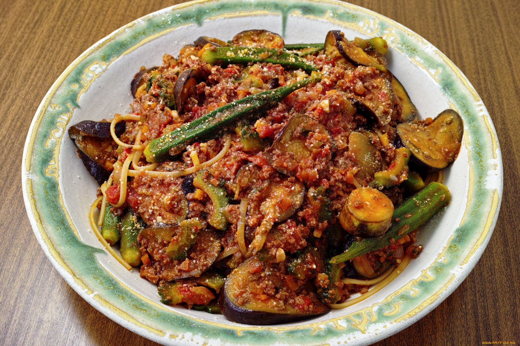 еда, вторые, блюда, макароны, овощи