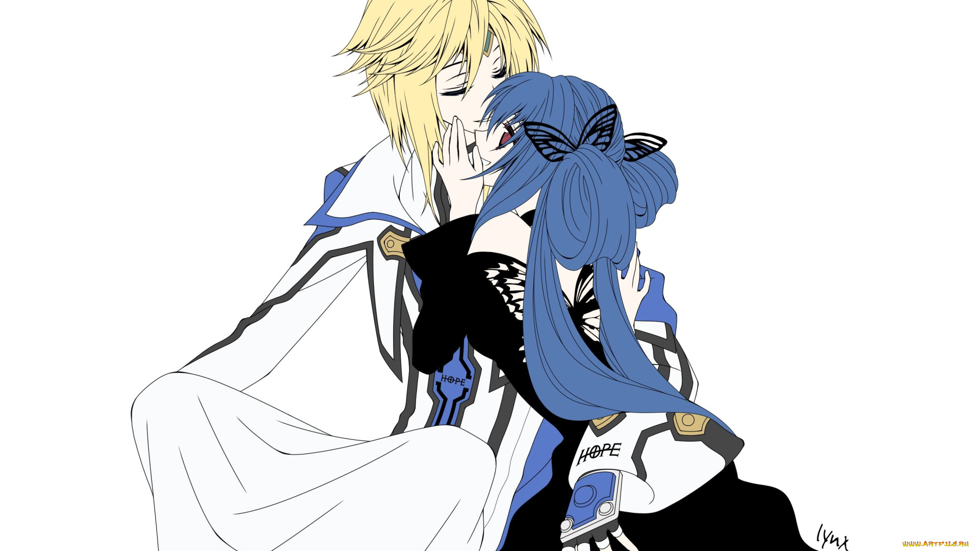 аниме, guilty, gear, двое