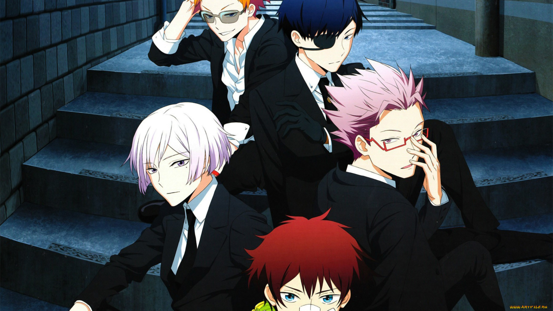 аниме, hamatora, парни