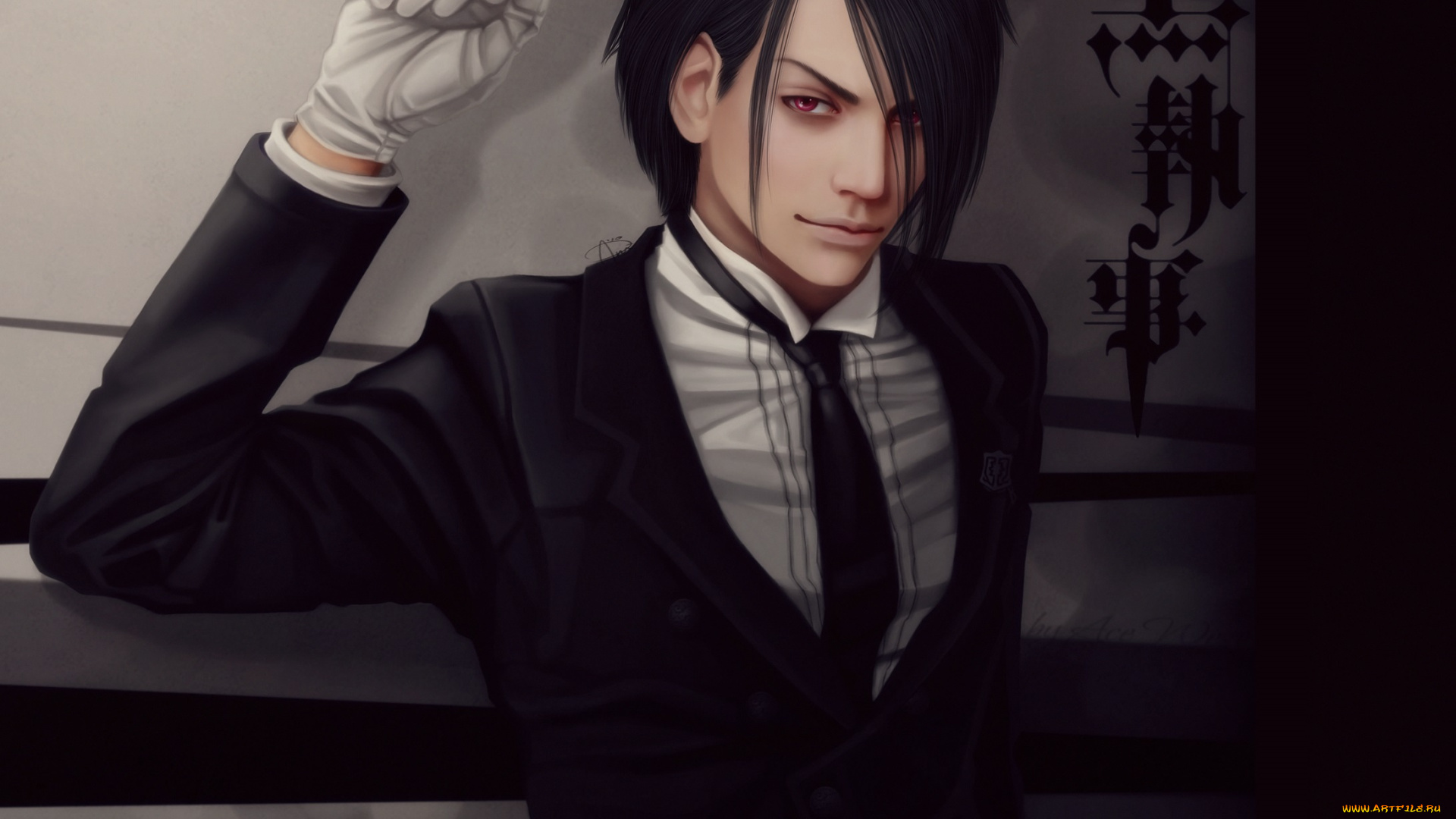 аниме, kuroshitsuji, sebastian, michaelis