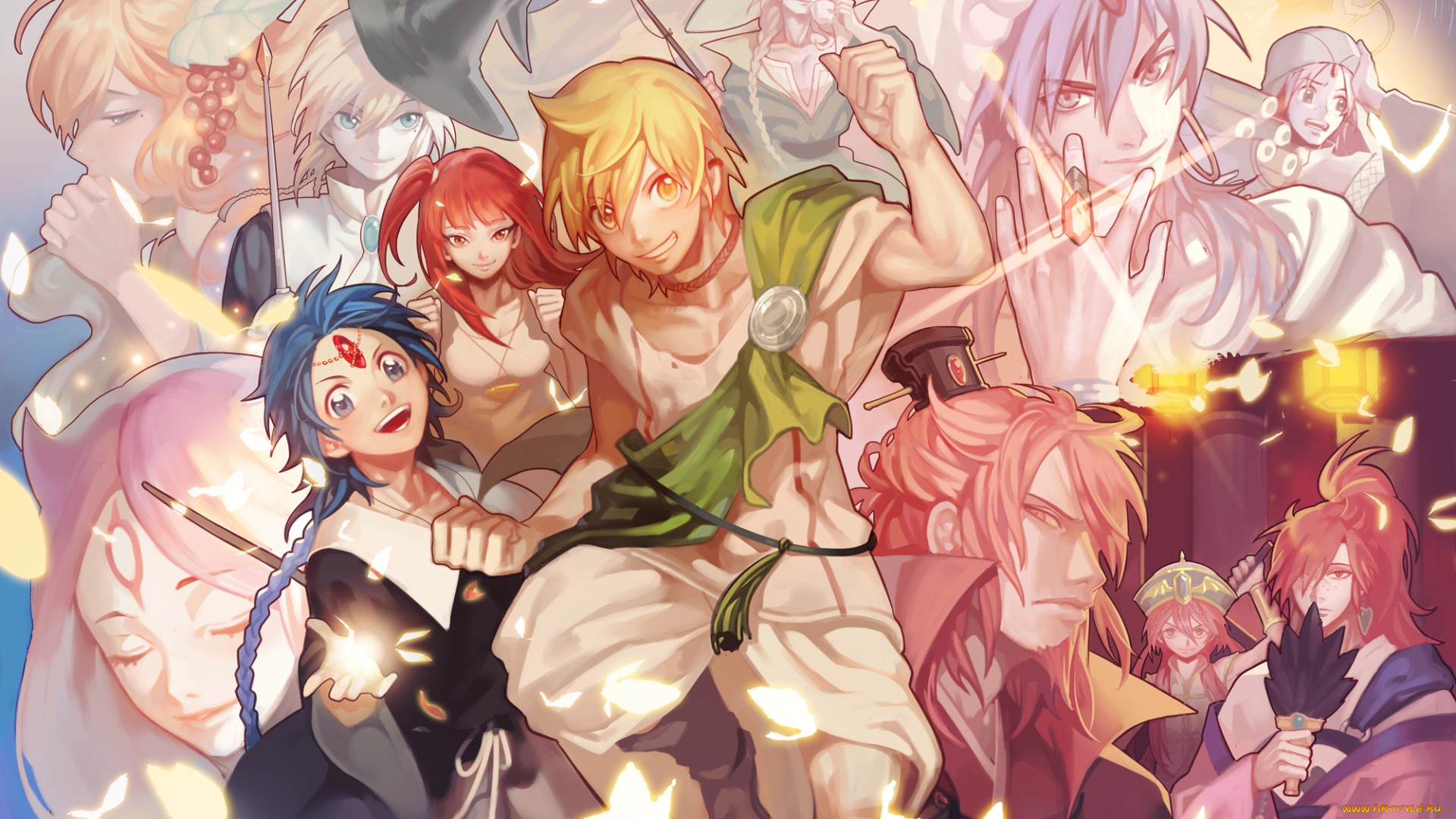 аниме, magi, the, labyrinth, of, magic, персонажи