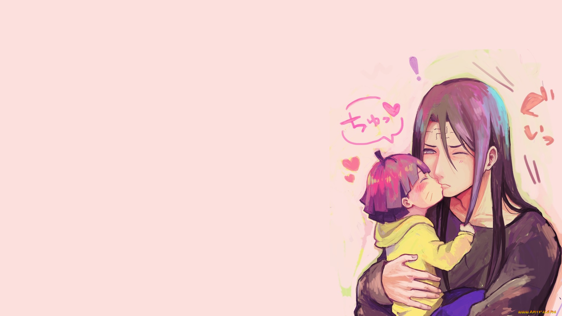 аниме, naruto, химавари, неджи