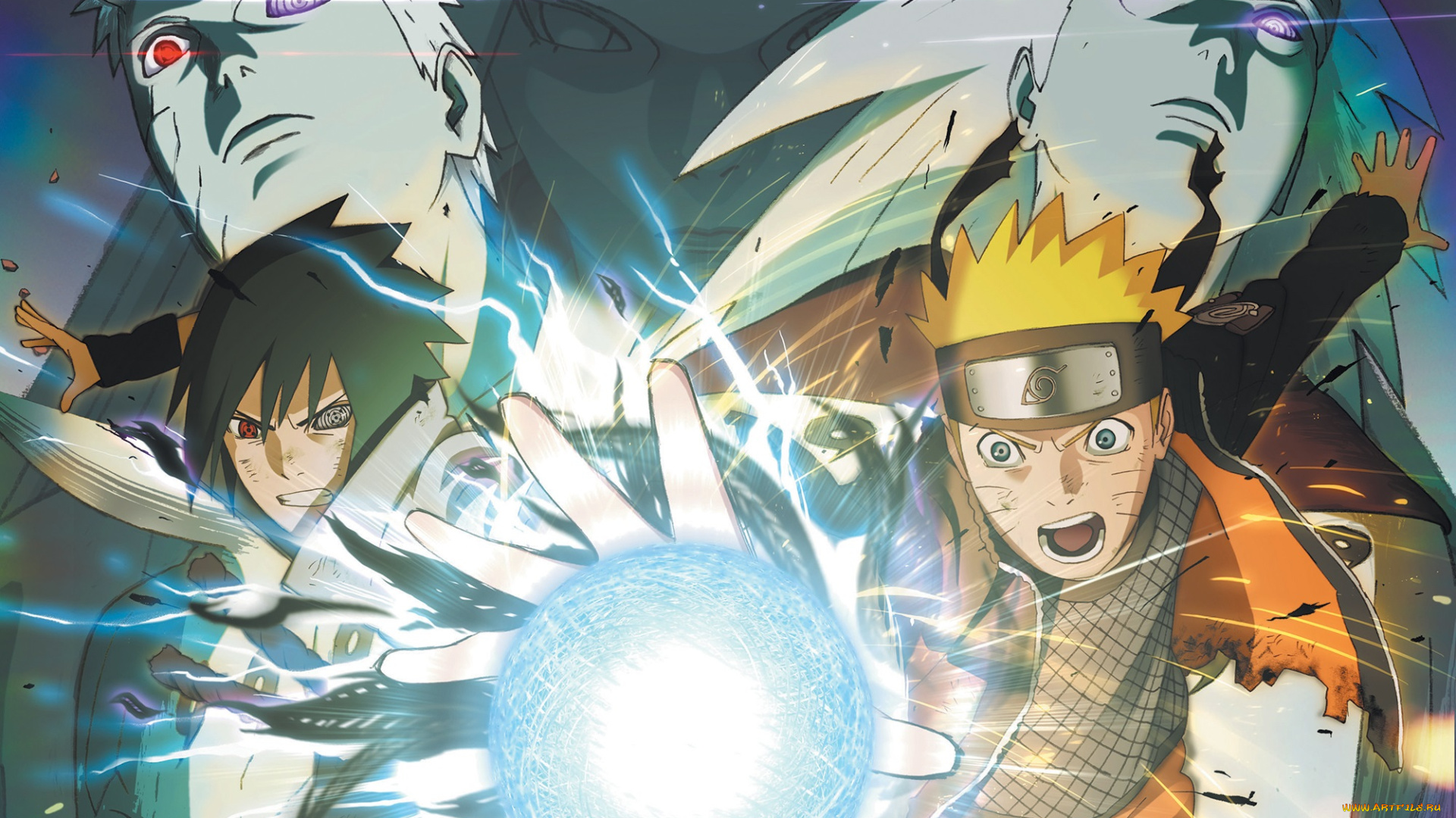 аниме, naruto, саске, наруто