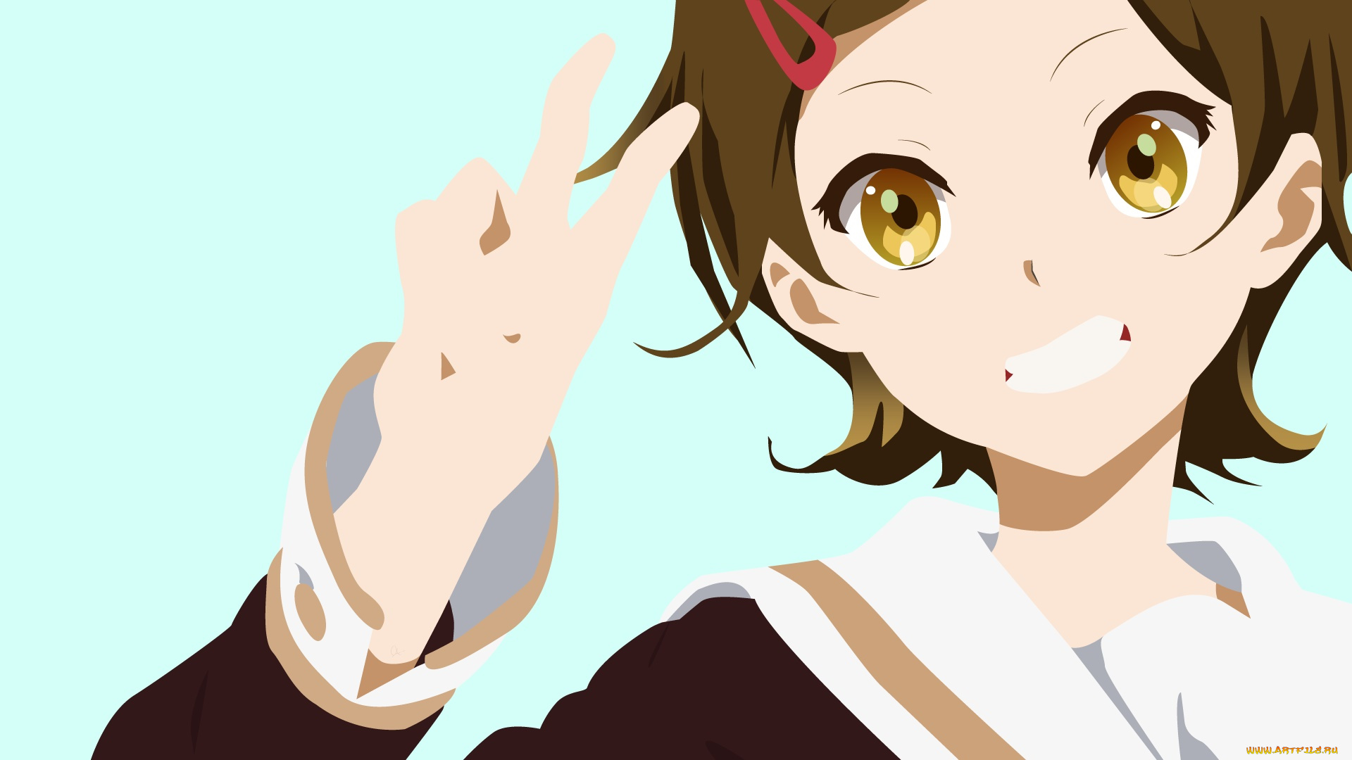 аниме, sound, horizon, девушка, взгляд, фон