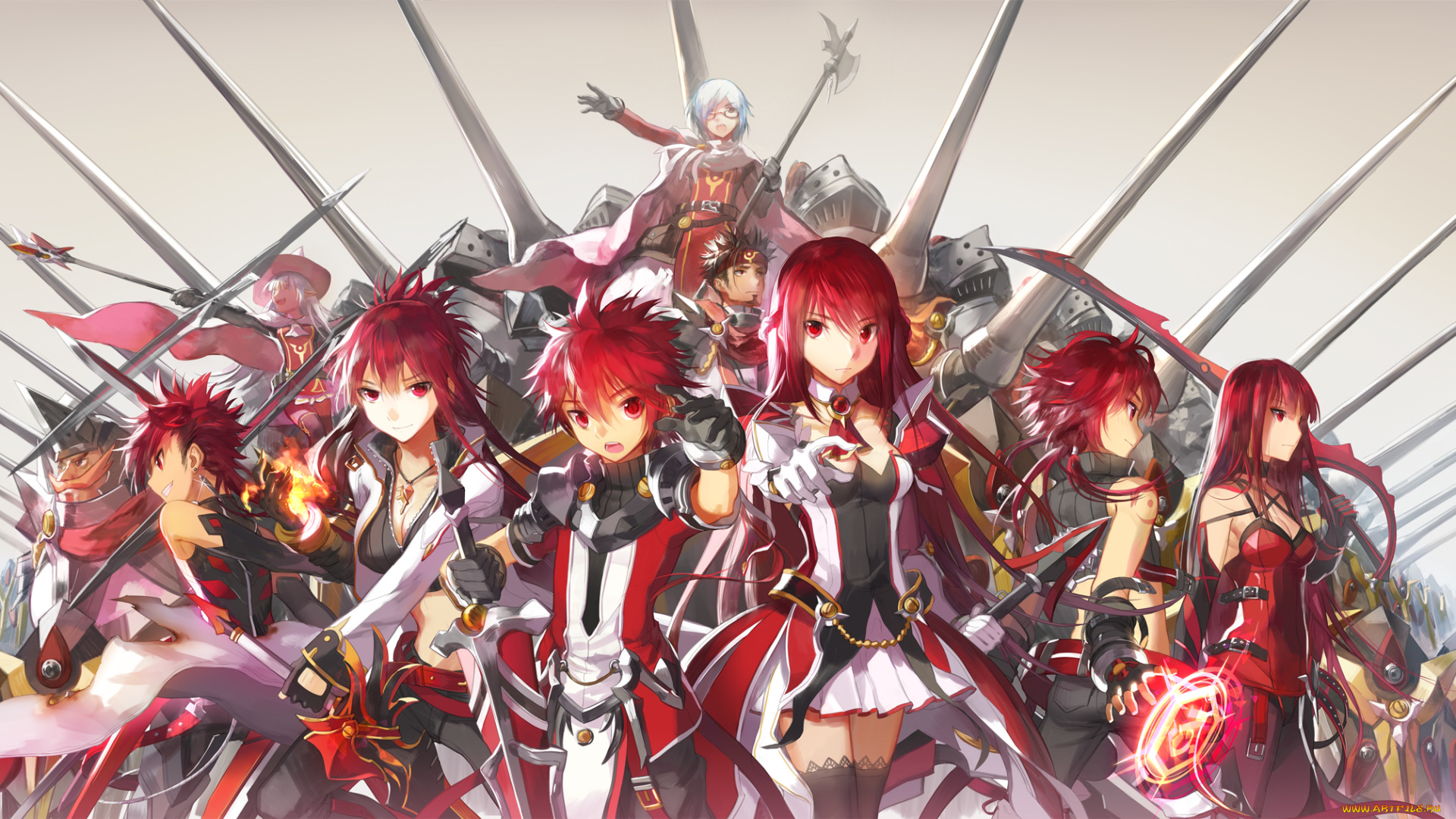 elsword, аниме, персонажи