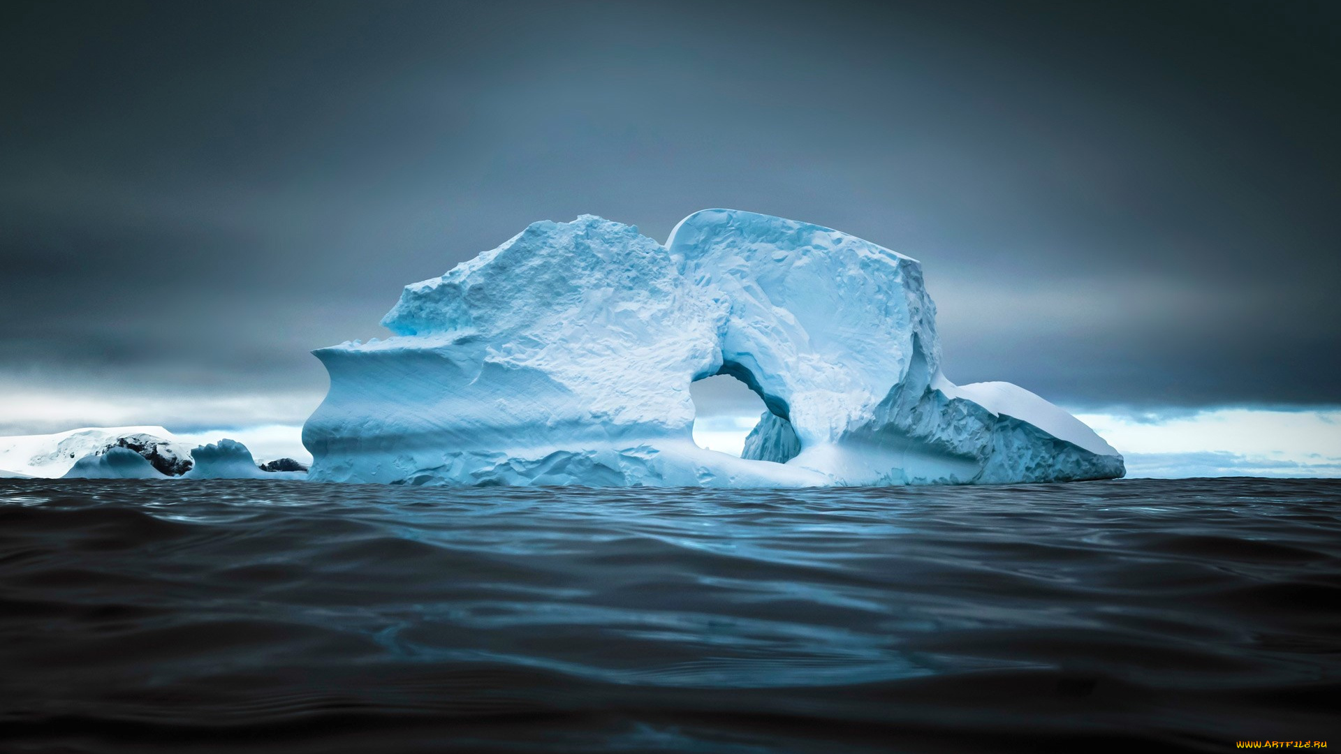 природа, айсберги, и, ледники, айсберг, антарктика, cierva, cove, океан