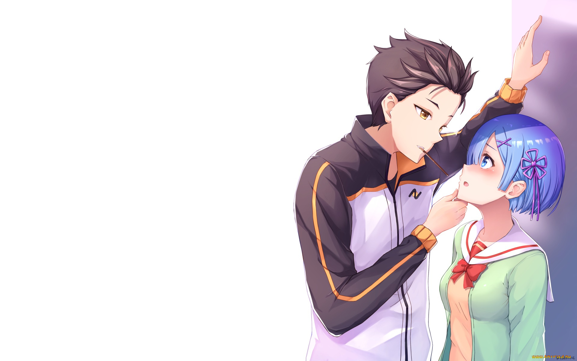 аниме, re, , zero, kara, hajimeru, isekai, seikatsu, subaru, rem