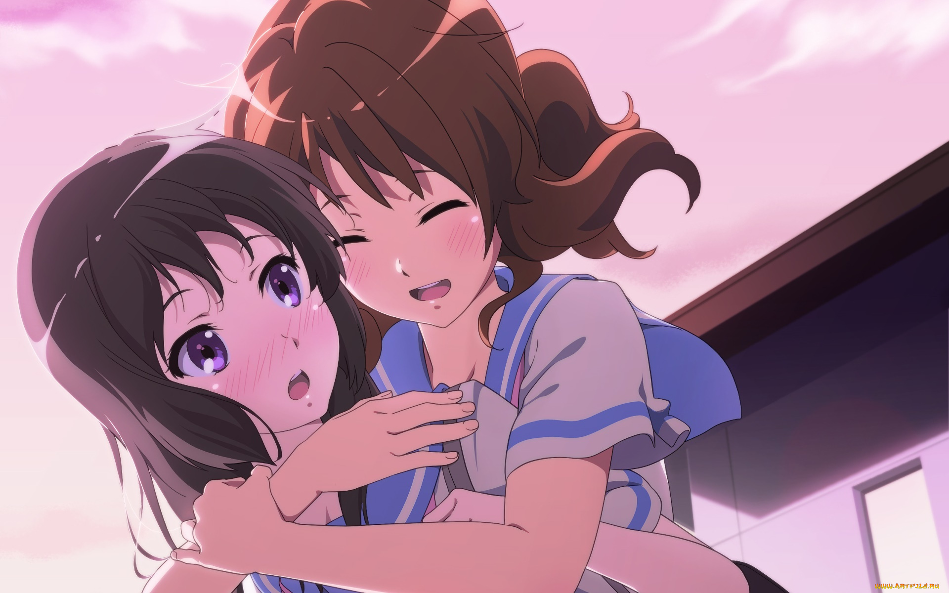 аниме, sound, horizon, девушки, взгляд, фон