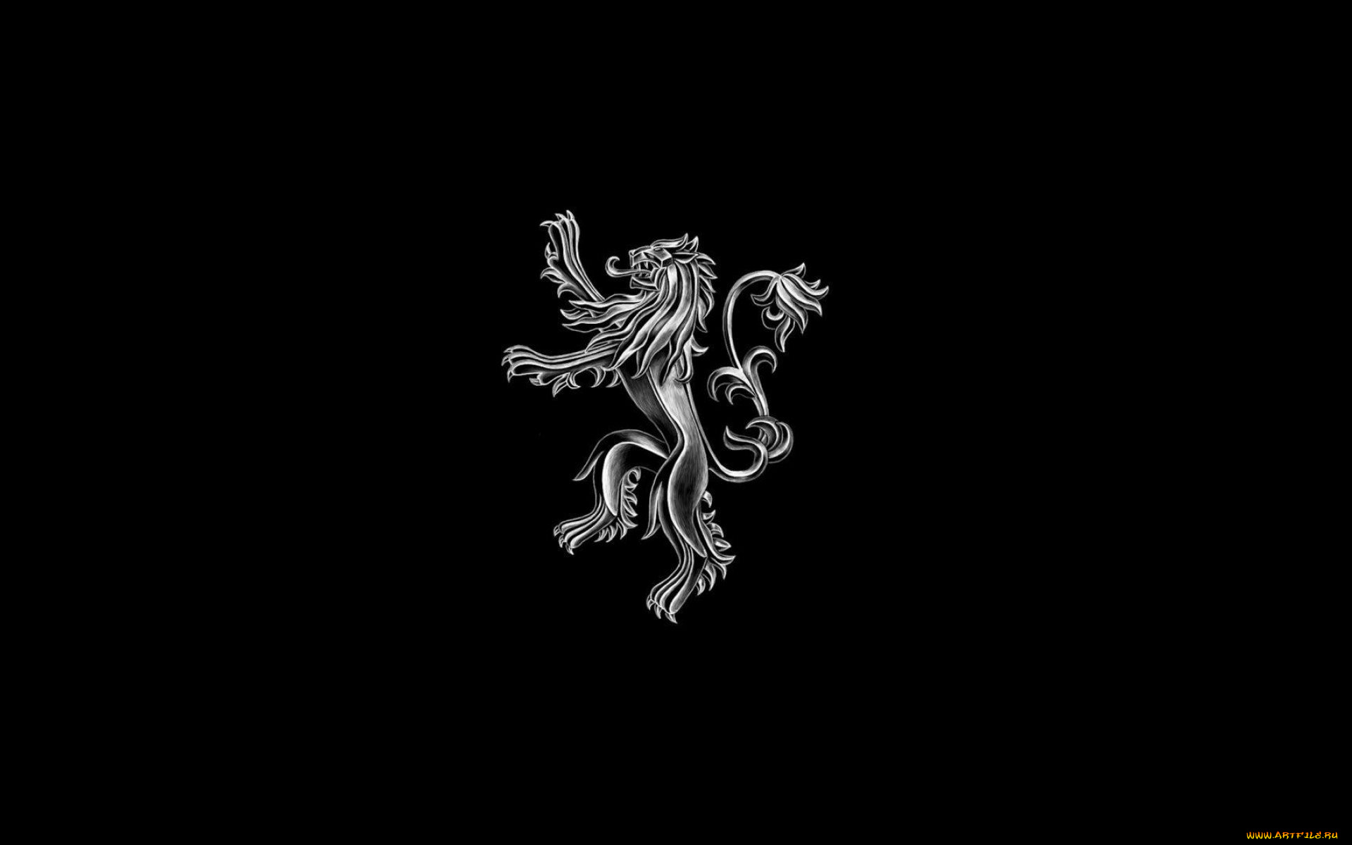 рисованное, минимализм, лев