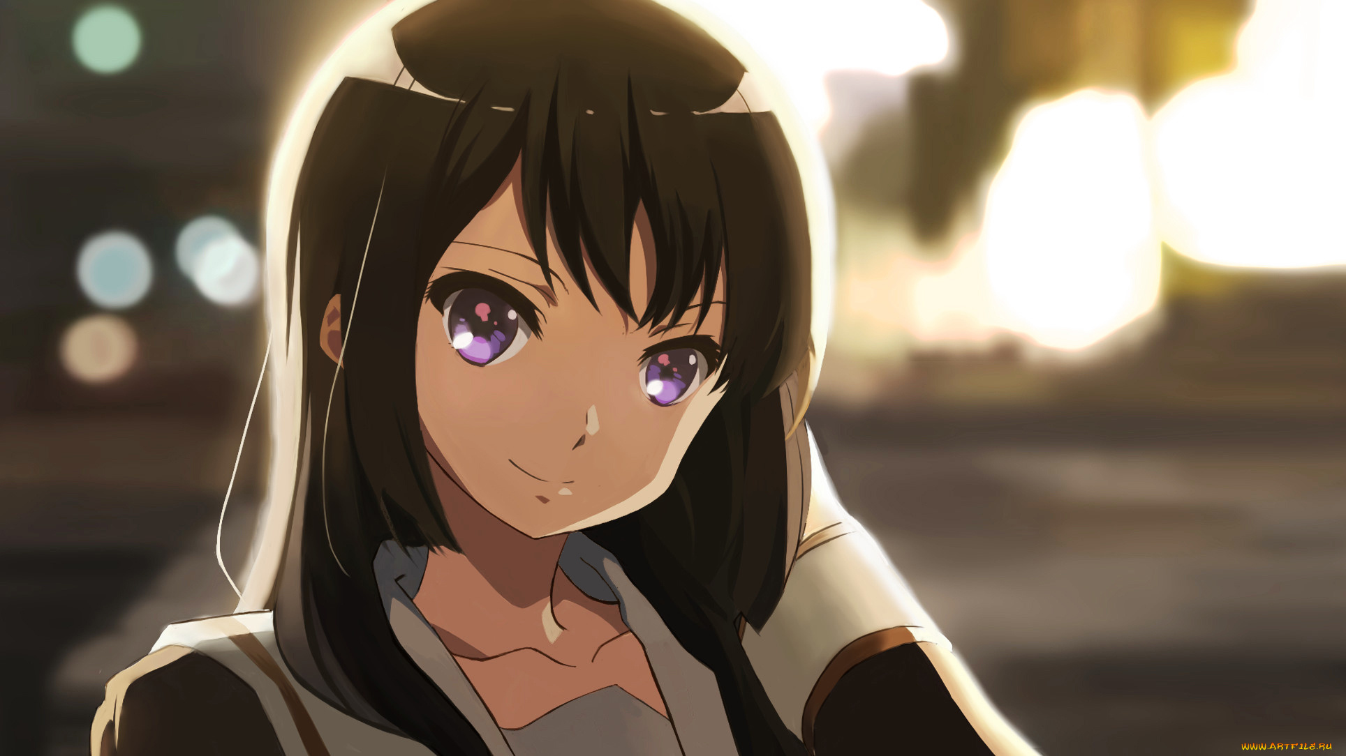 аниме, sound, horizon, девушка, взгляд, фон