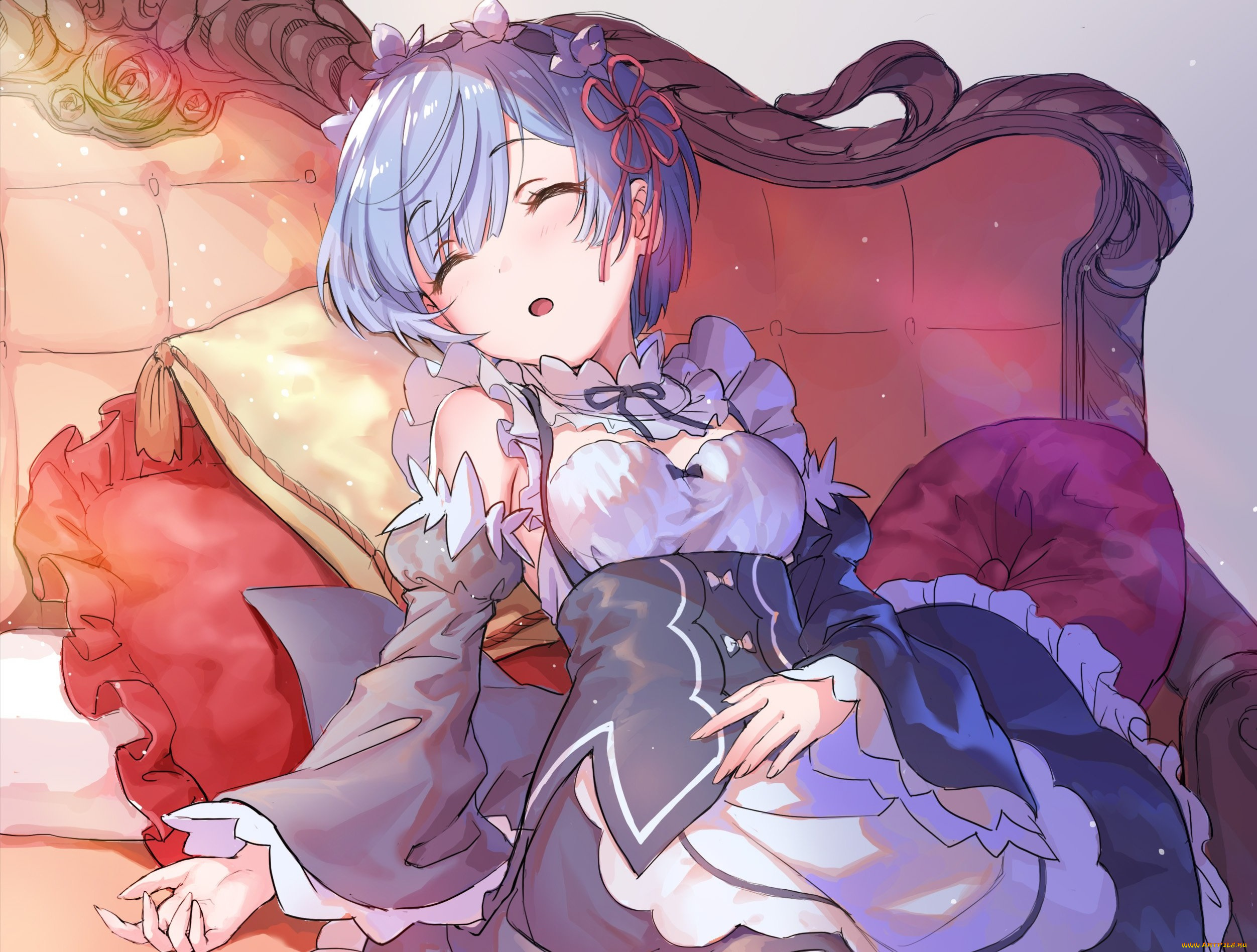 аниме, re, , zero, kara, hajimeru, isekai, seikatsu, rem