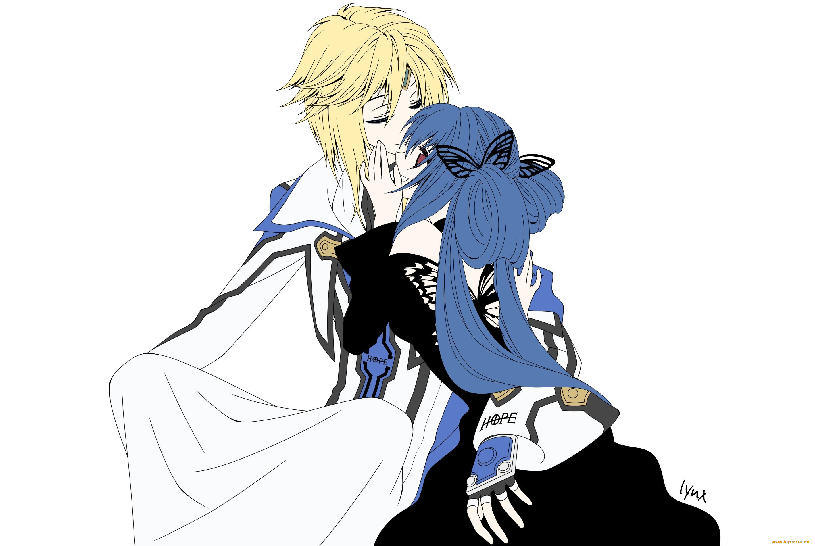 аниме, guilty, gear, двое