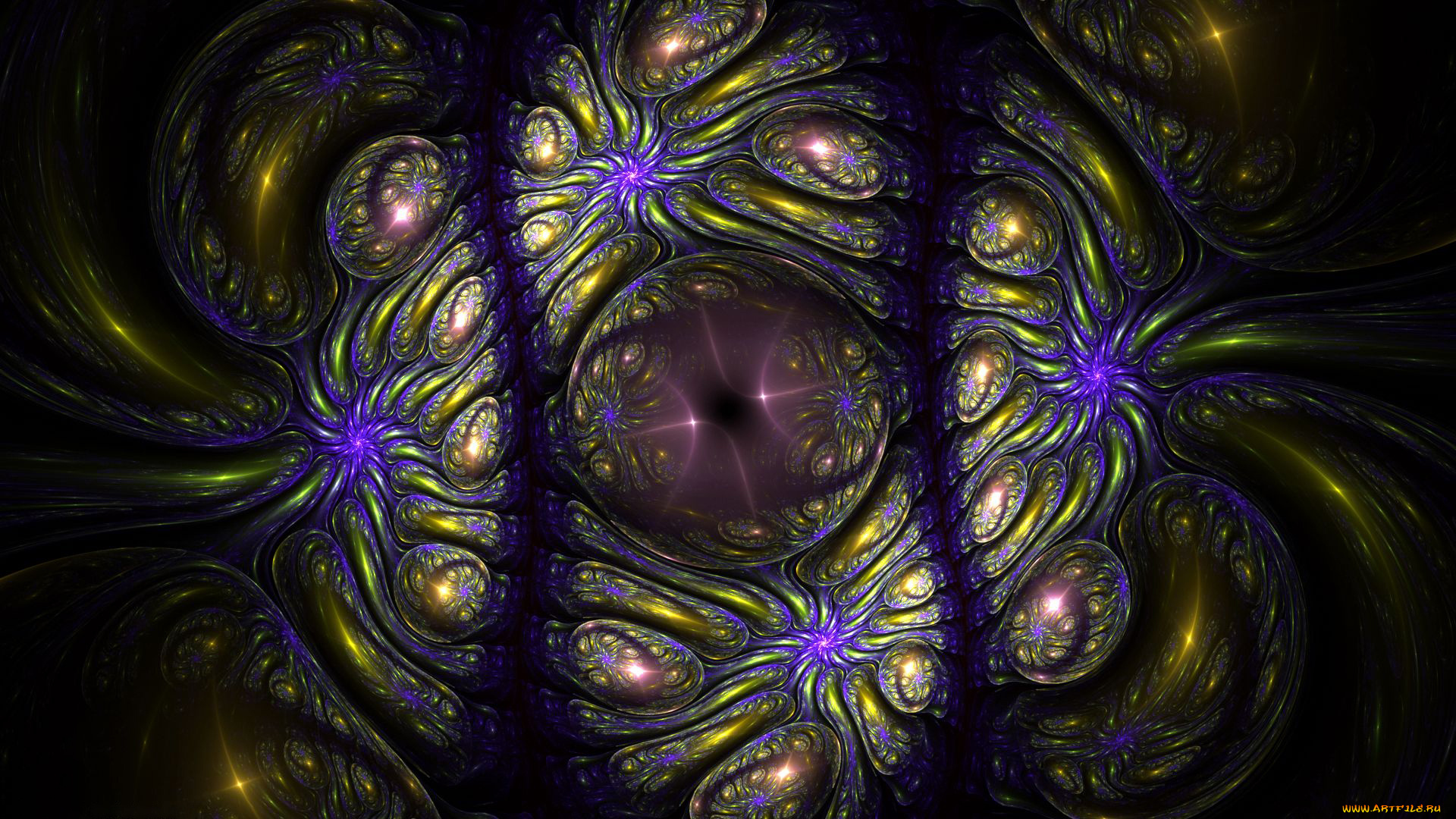 3д, графика, абстракция, , abstract, фрактал, темный, фон