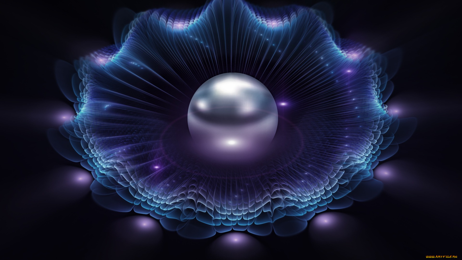 3д, графика, абстракция, , abstract, жемчуг, фрактал