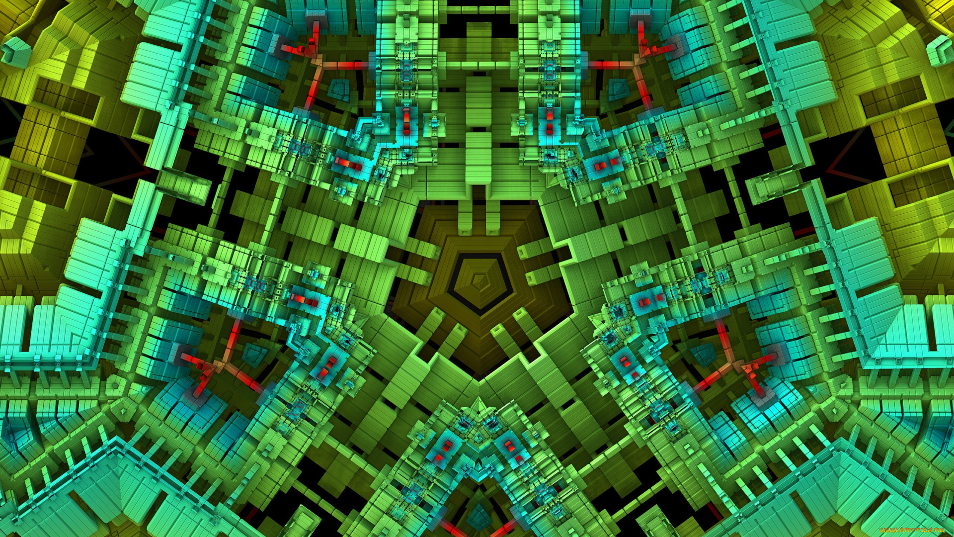 3д, графика, фракталы, , fractal, фрактал