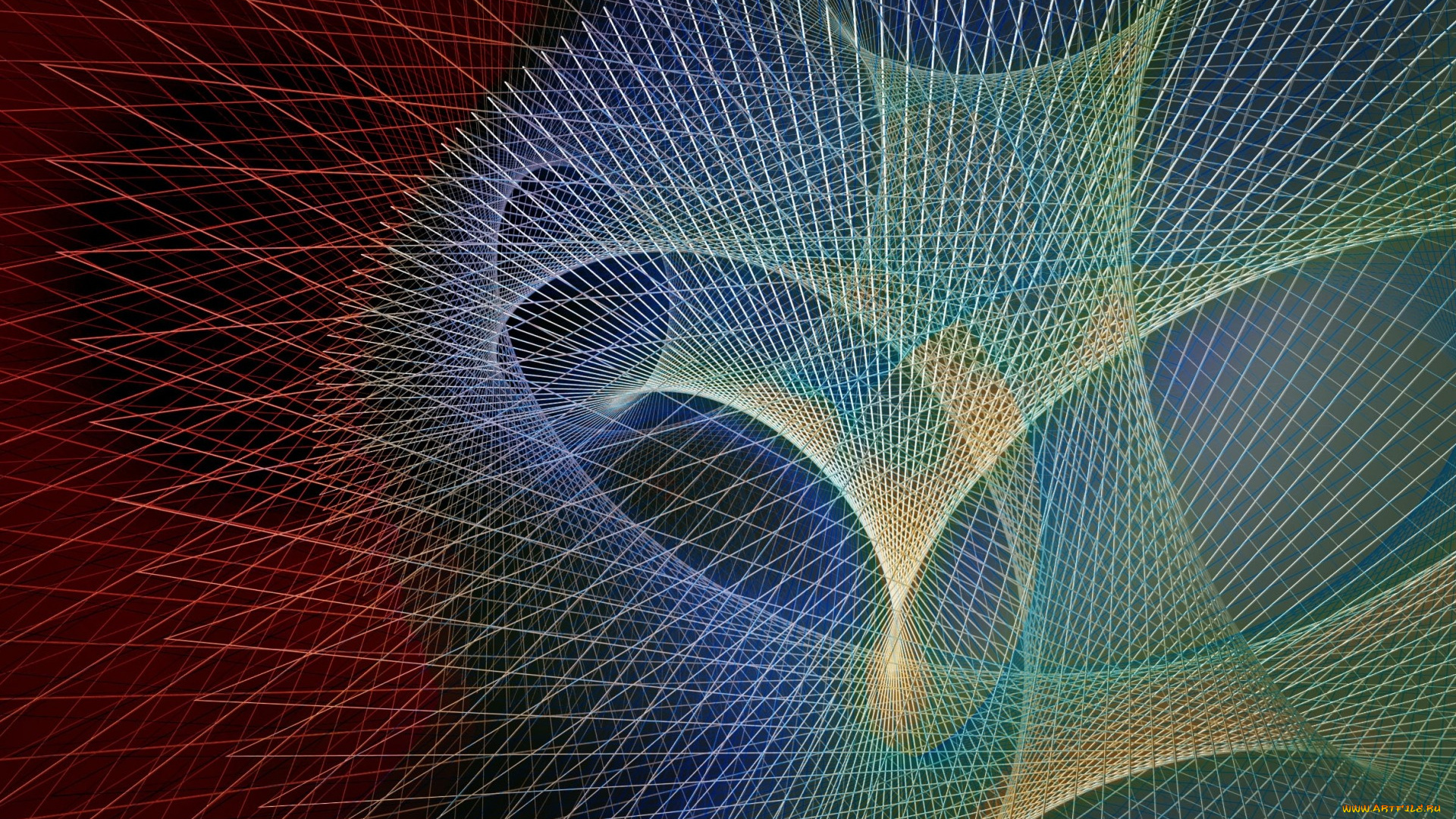 3д, графика, фракталы, , fractal, фрактал, линии, фон, геометрия