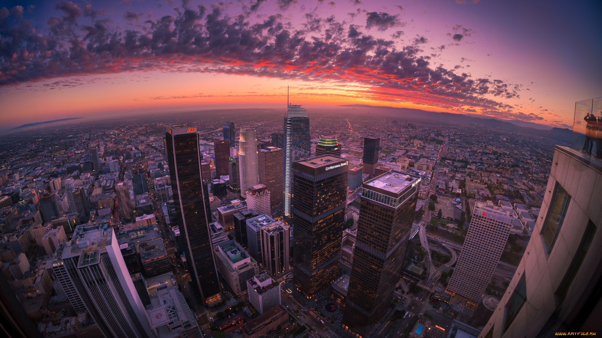 los, angeles, города, лос-анджелес, , сша, небоскребы, панорама, ночь