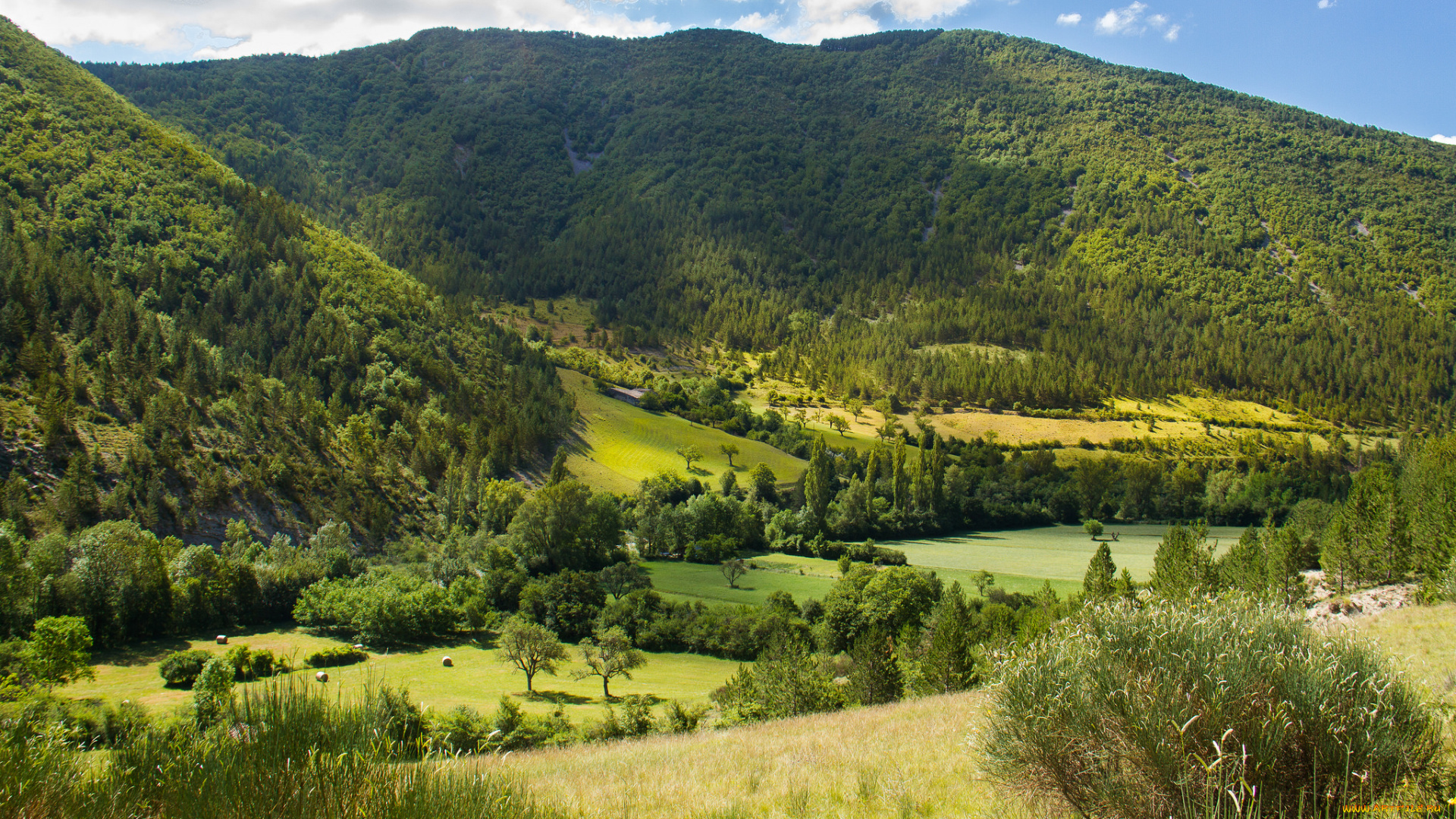 природа, горы, простор