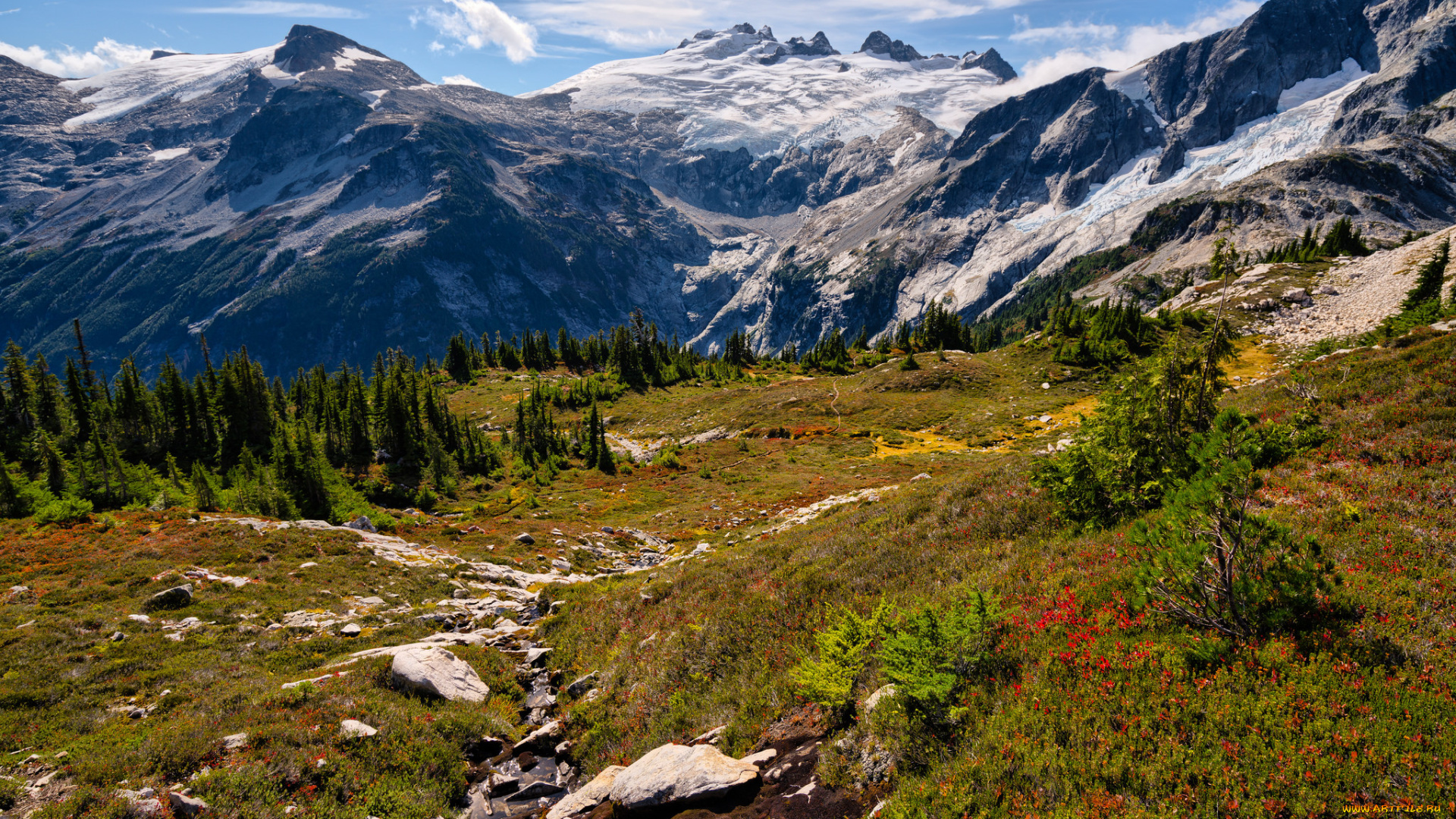 природа, горы, простор