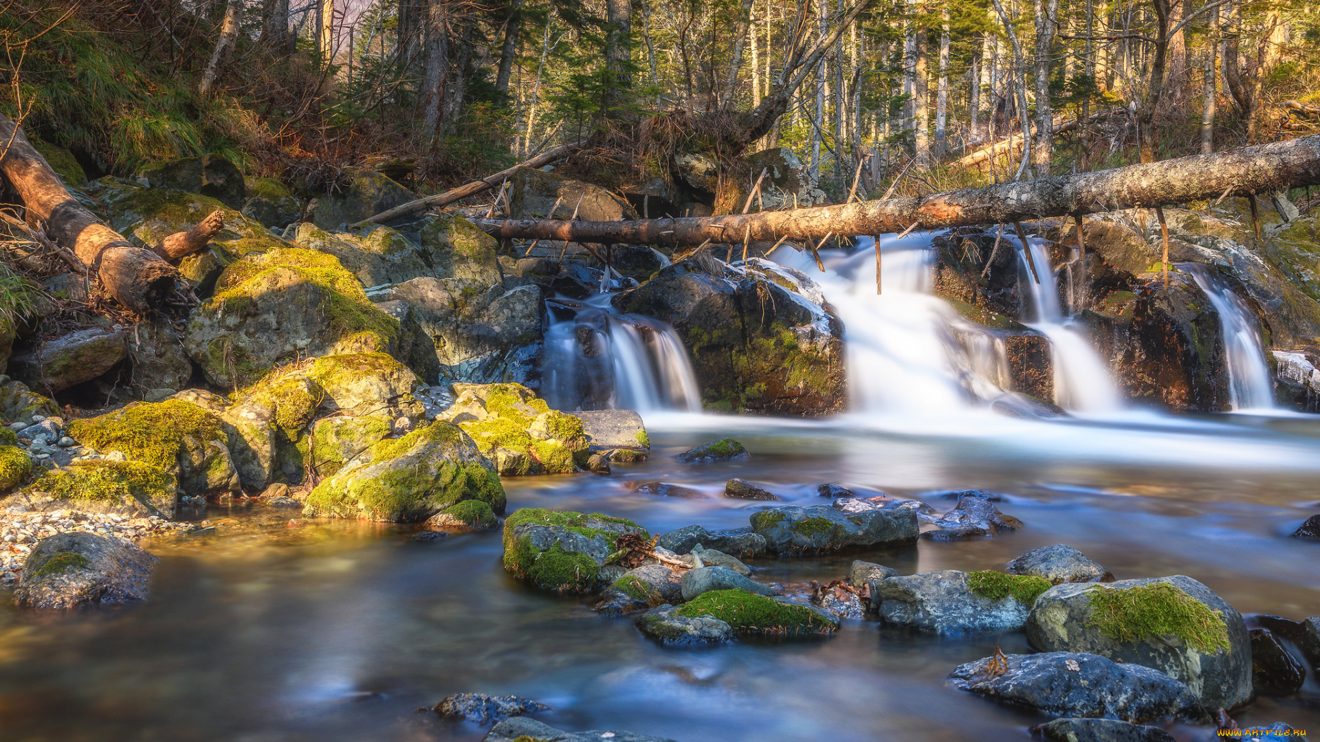 природа, водопады, простор