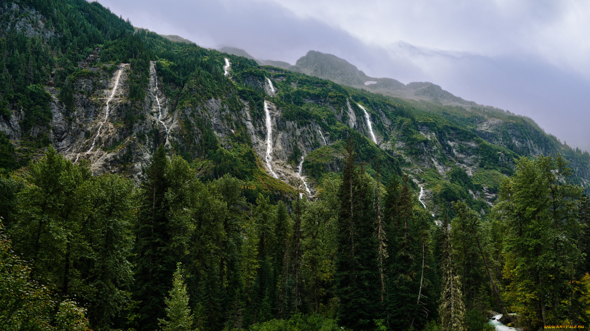 природа, водопады, простор