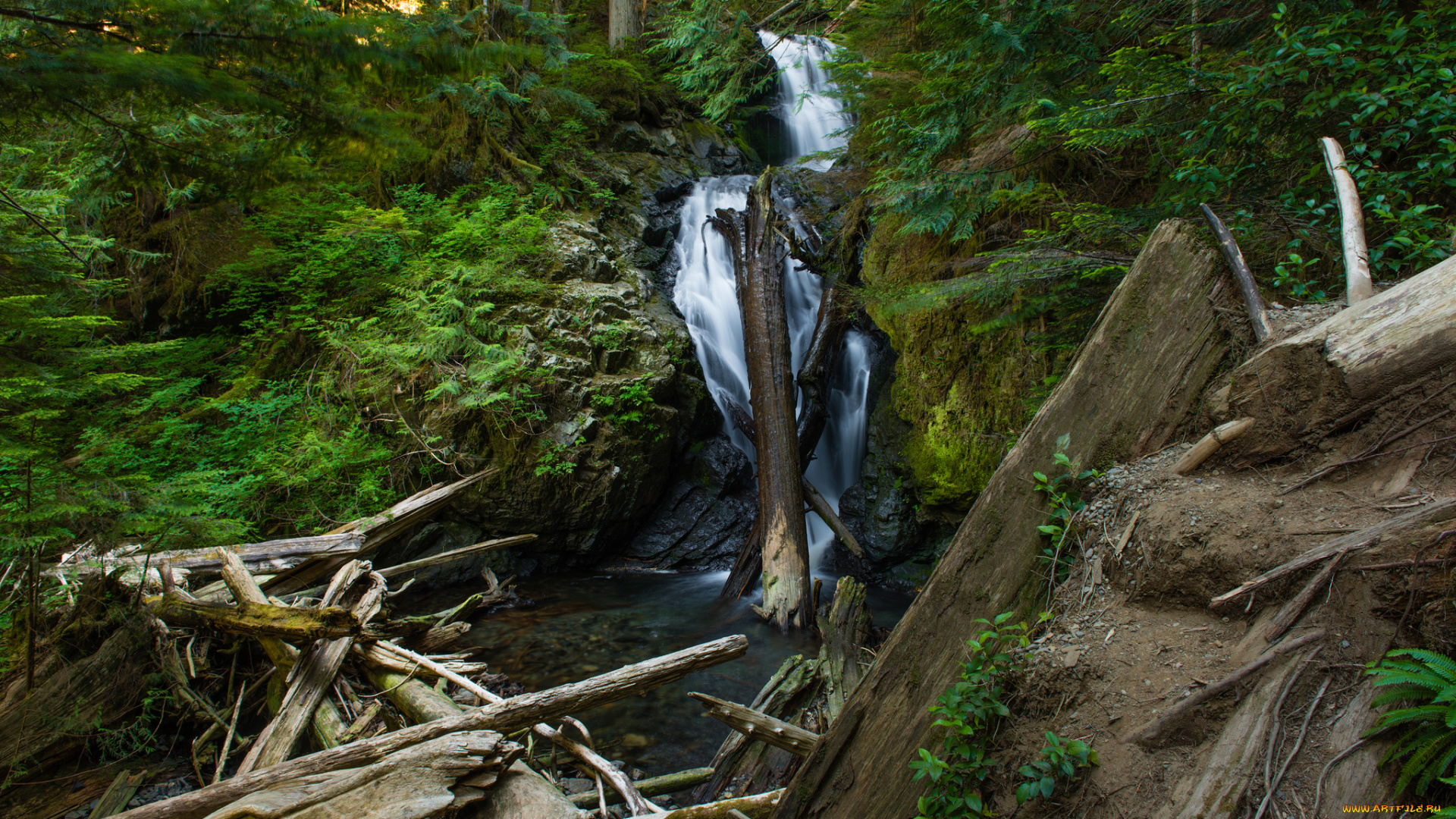 природа, водопады, простор
