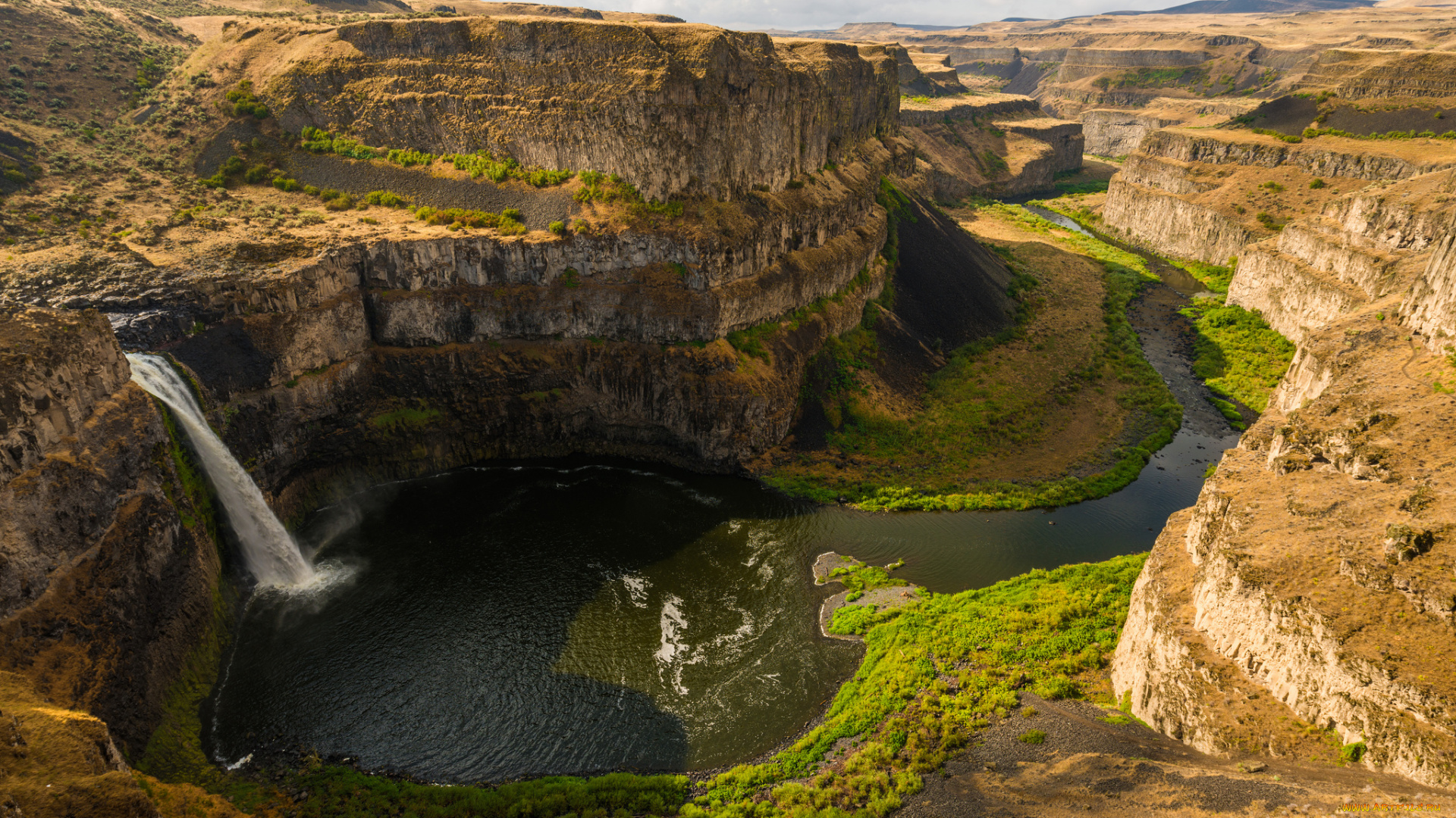 природа, водопады, простор