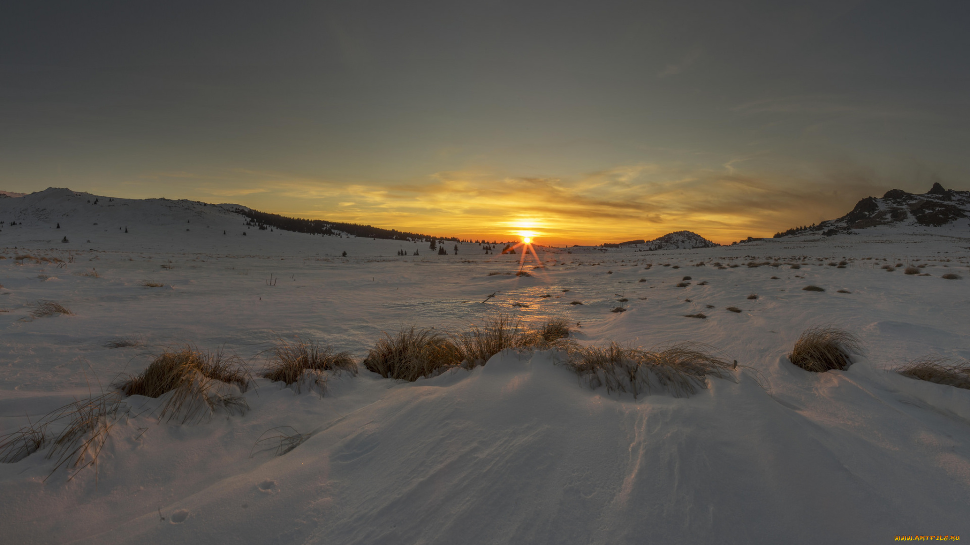 природа, зима, простор