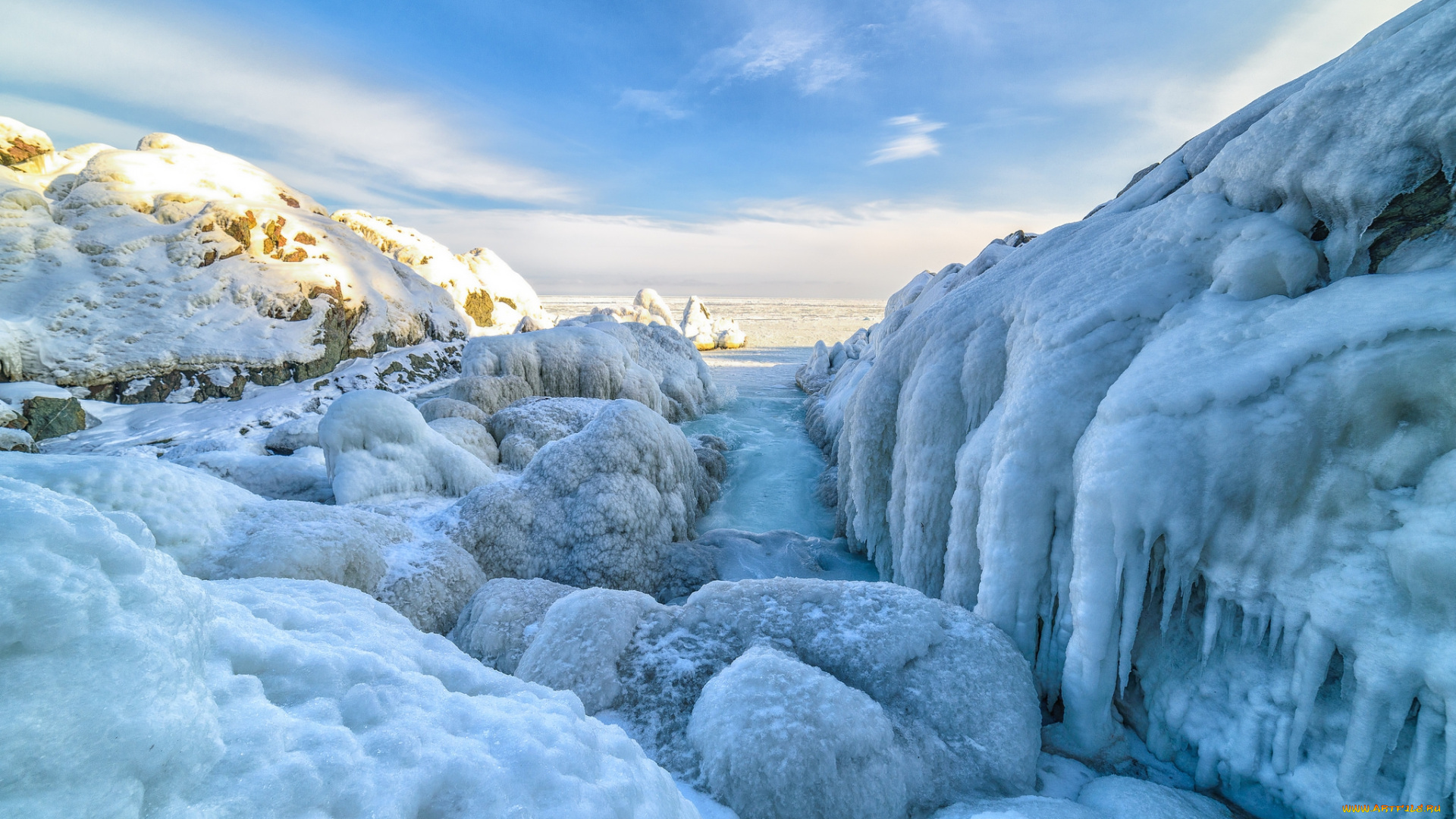 природа, зима, простор